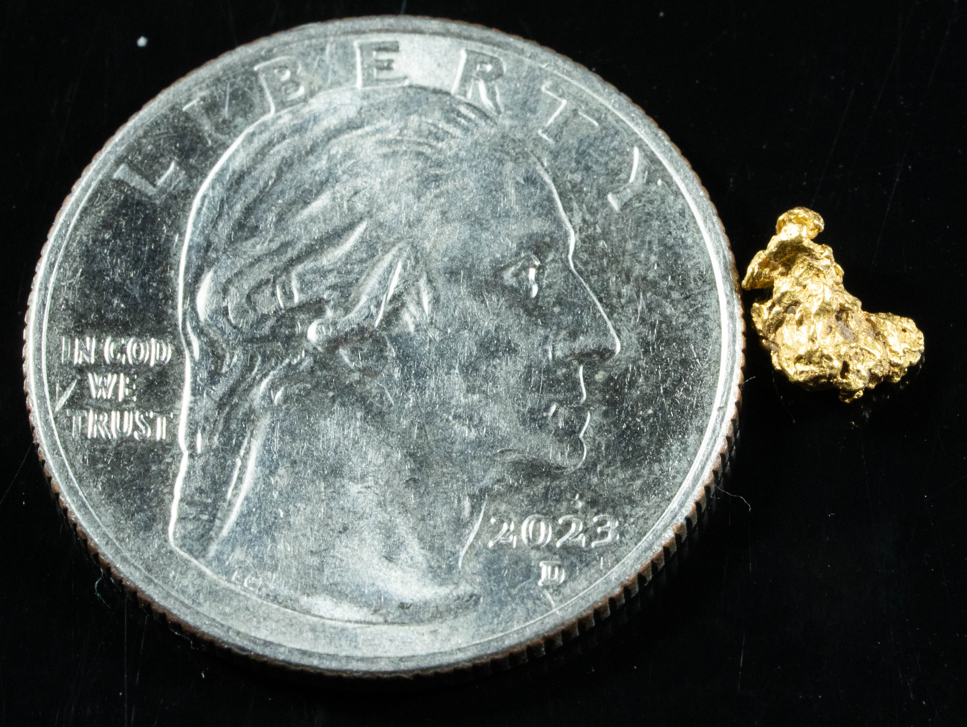 #728 Natural Gold Nugget Australian .40 Grams Genuine