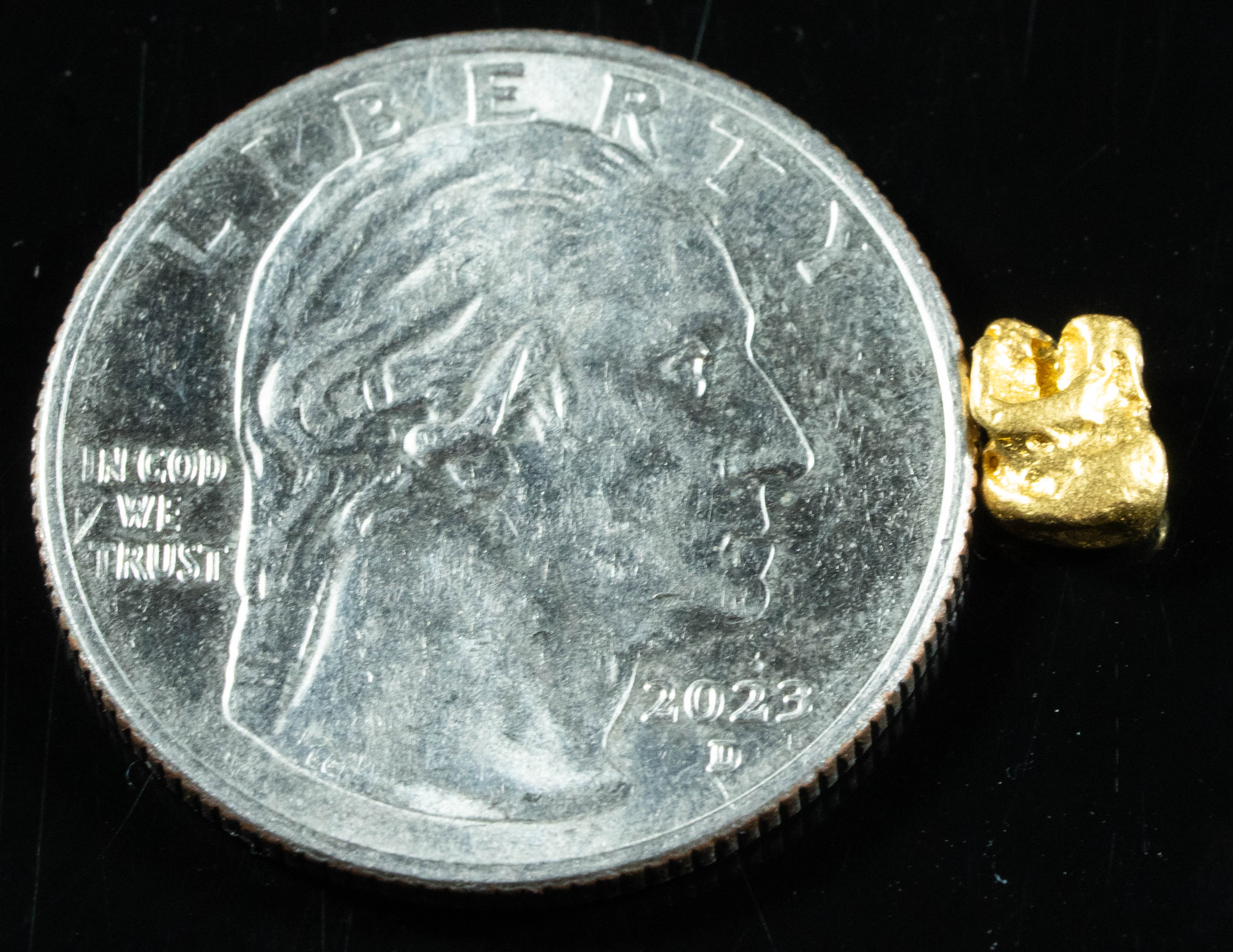 #733 Natural Gold Nugget Australian .59 Grams Genuine