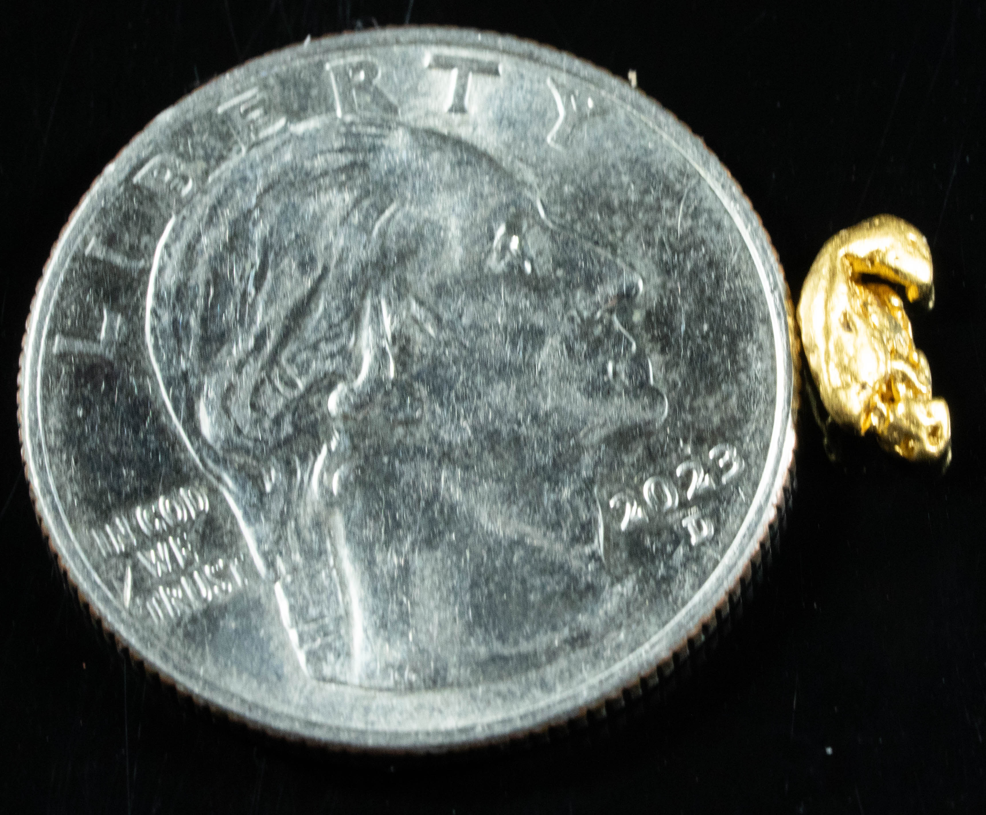 #735 Natural Gold Nugget Australian .63 Grams Genuine