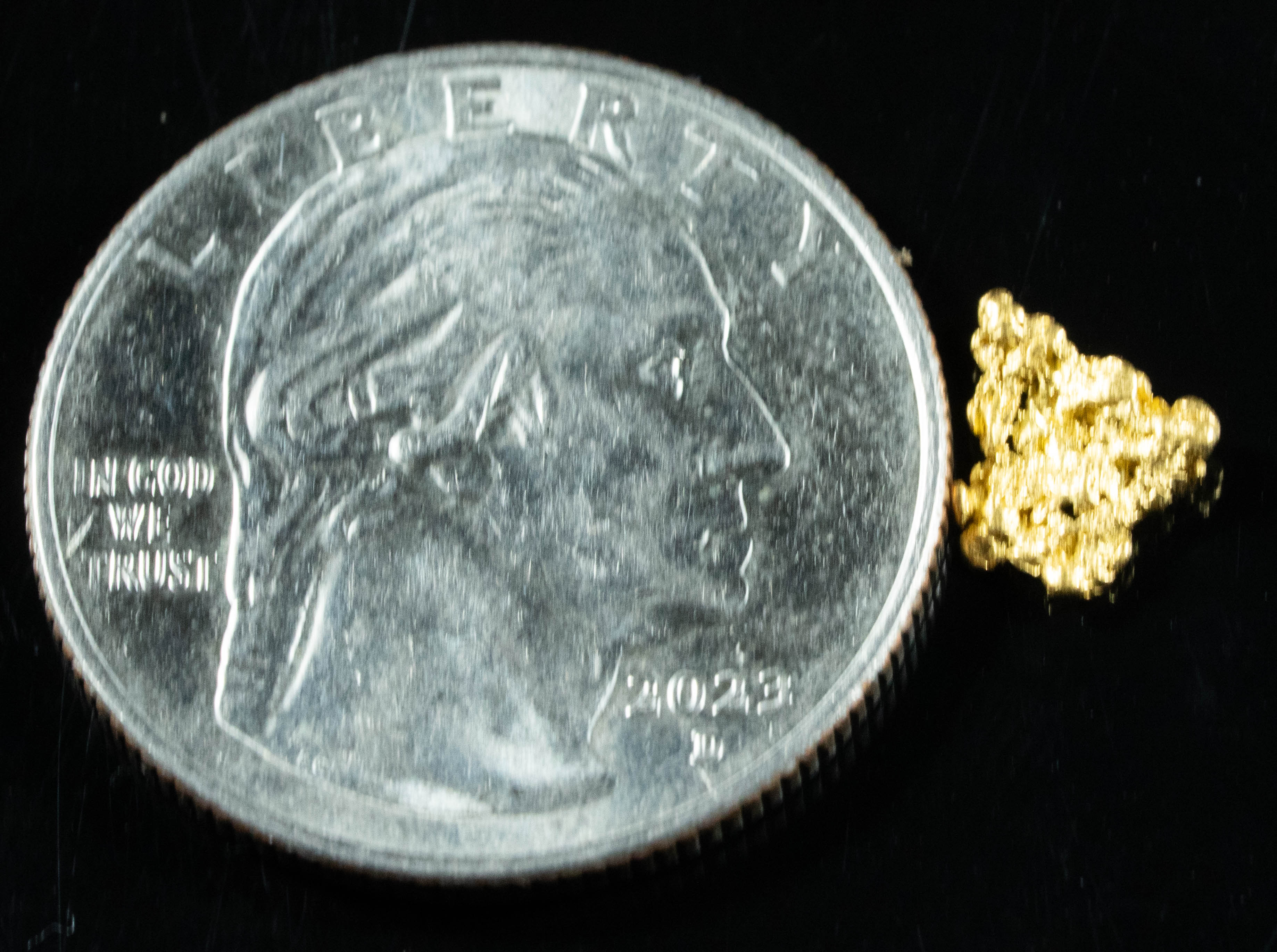 #736 Natural Gold Nugget Australian .35 Grams Genuine