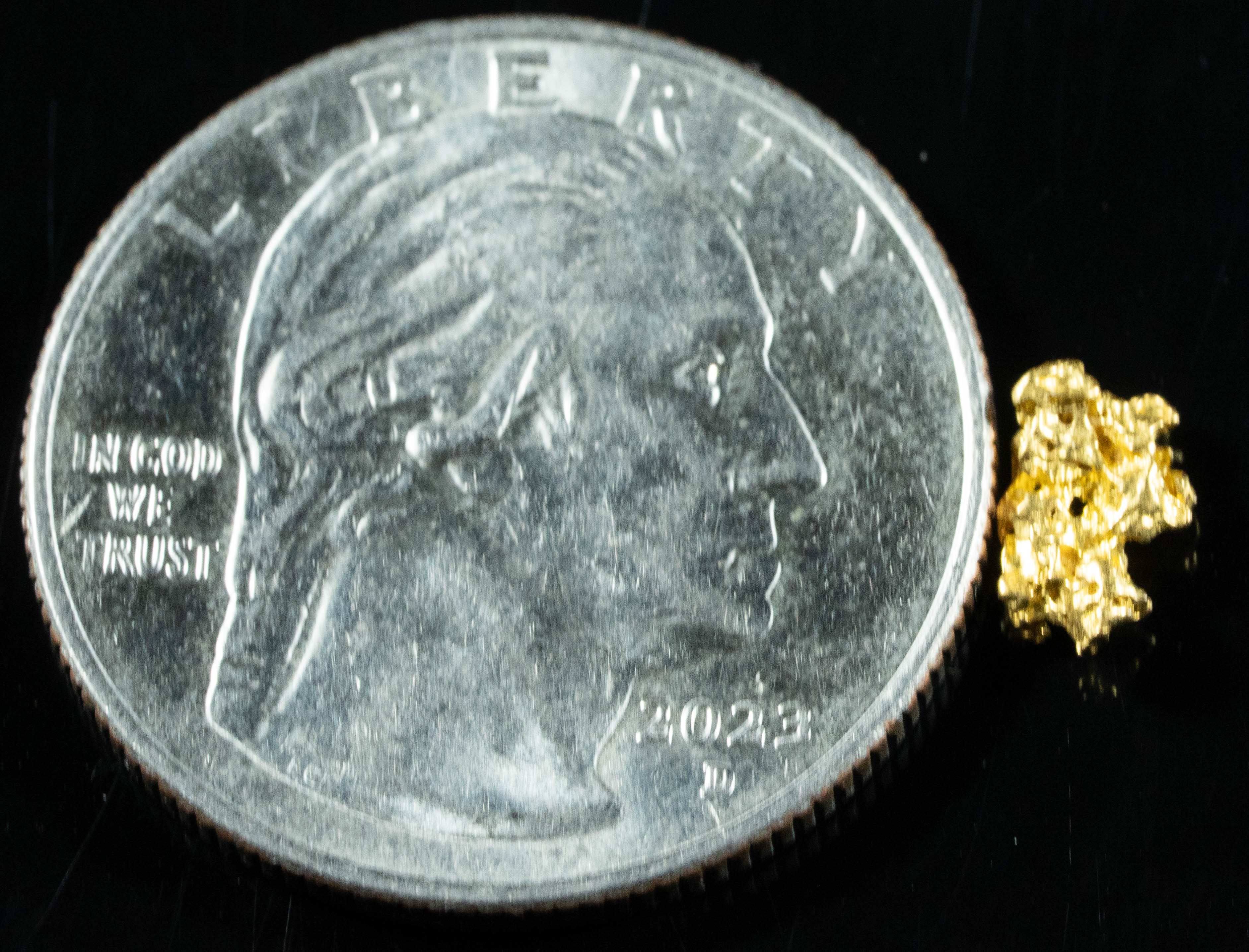 #741 Natural Gold Nugget Australian .36 Grams Genuine