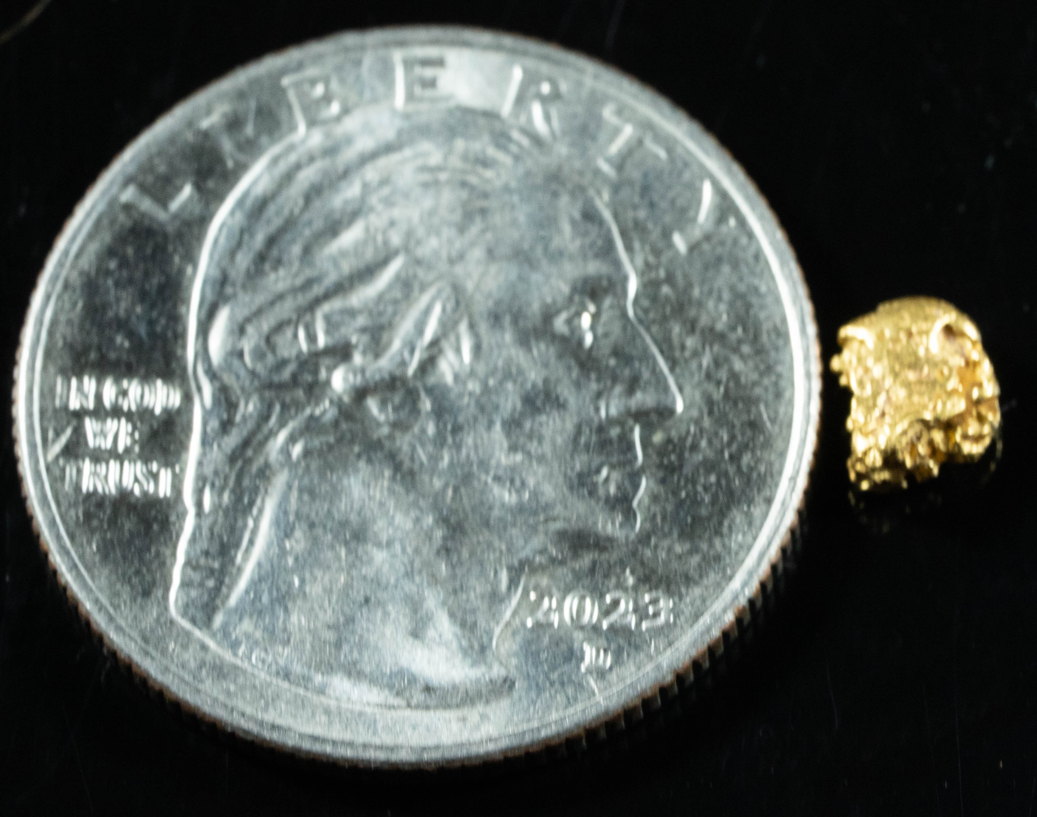 #742 Natural Gold Nugget Australian .44 Grams Genuine