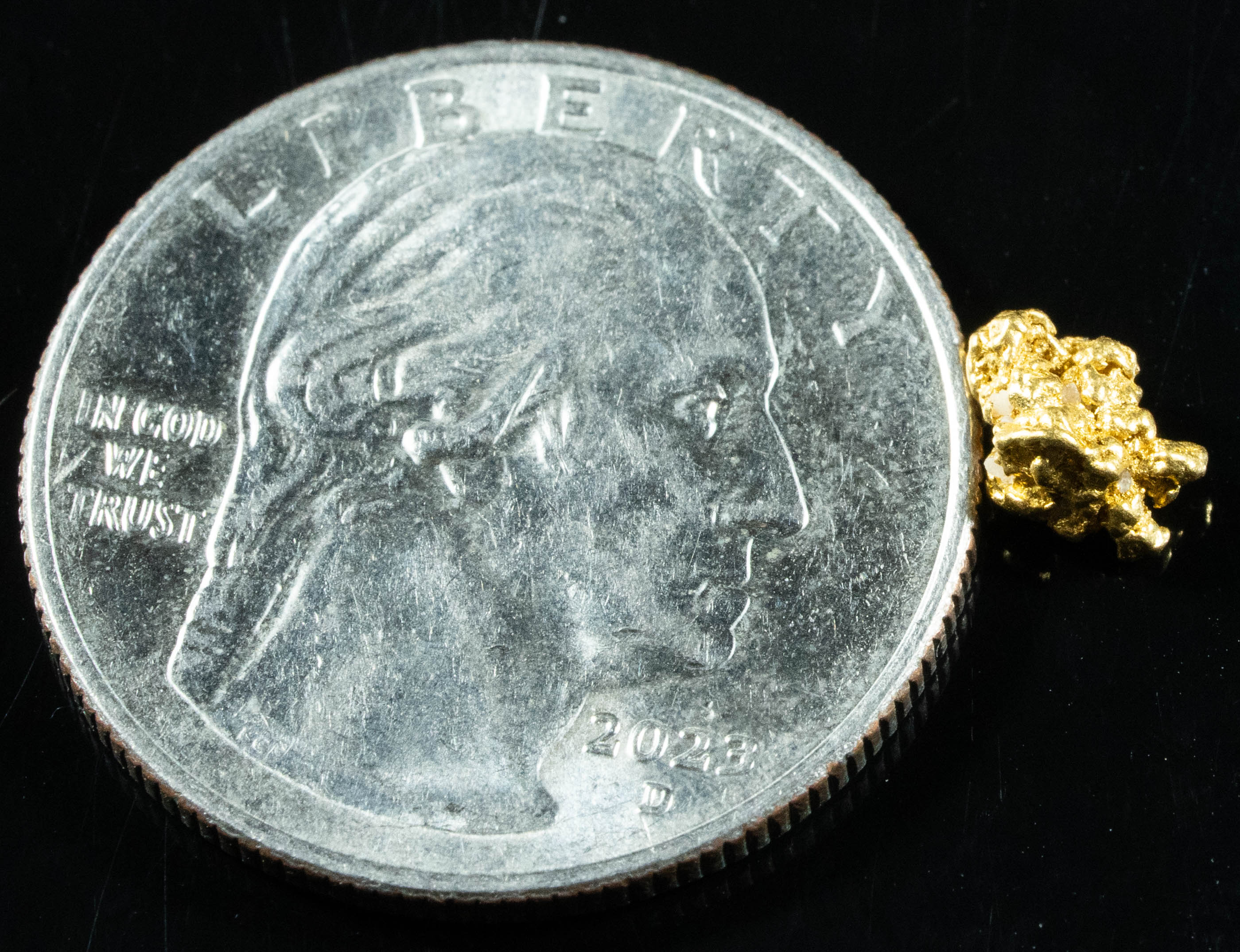 #749 Natural Gold Nugget Australian .54 Grams Genuine