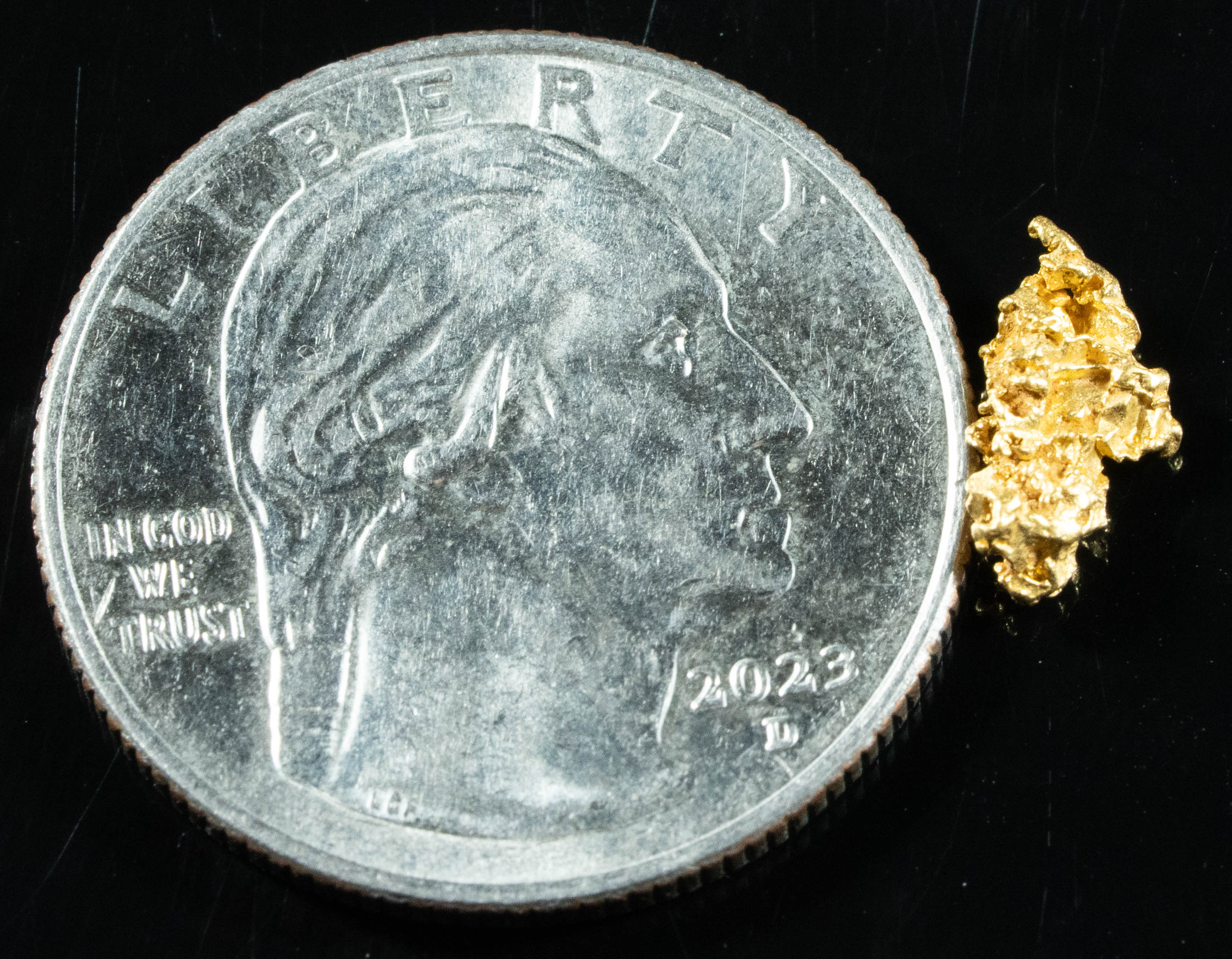 #751 Natural Gold Nugget Australian .54 Grams Genuine