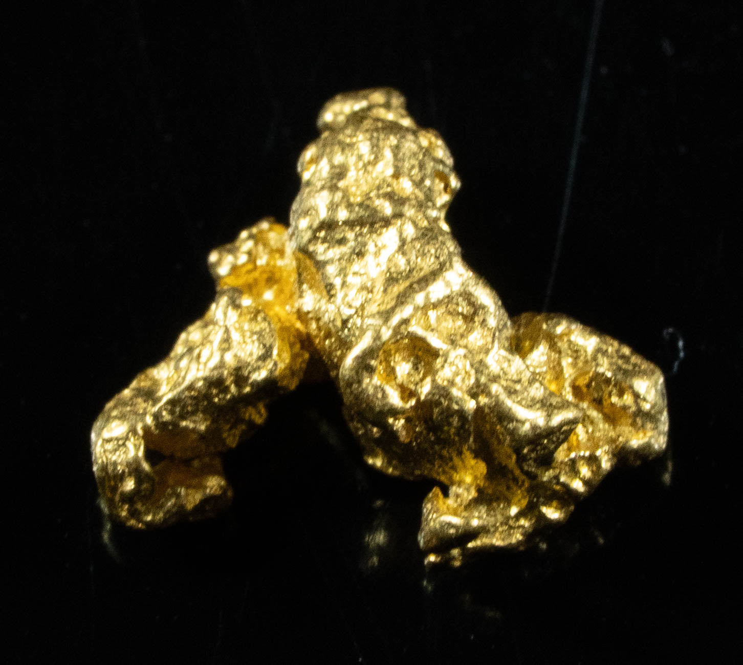 #758 Natural Gold Nugget Australian .58 Grams Genuine