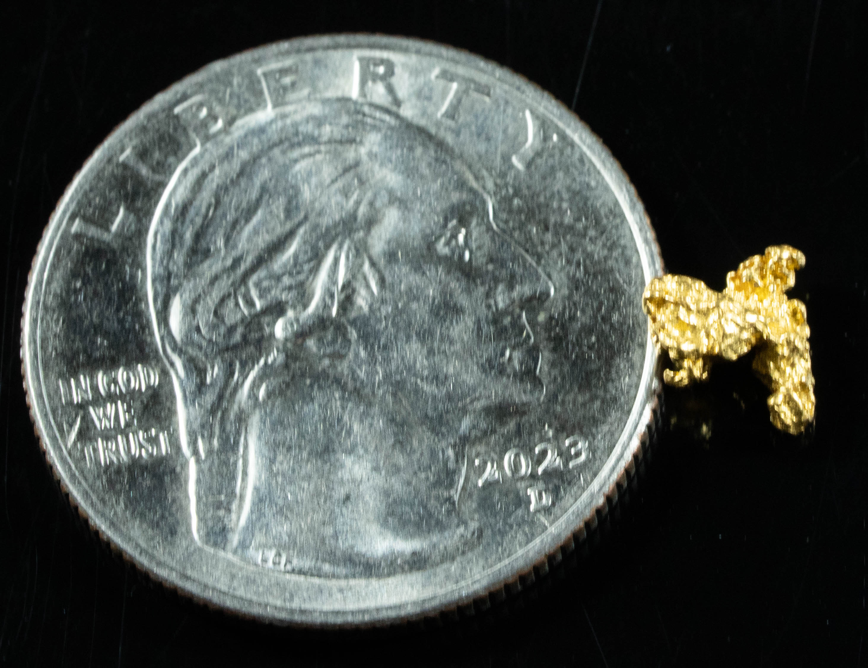 #758 Natural Gold Nugget Australian .58 Grams Genuine