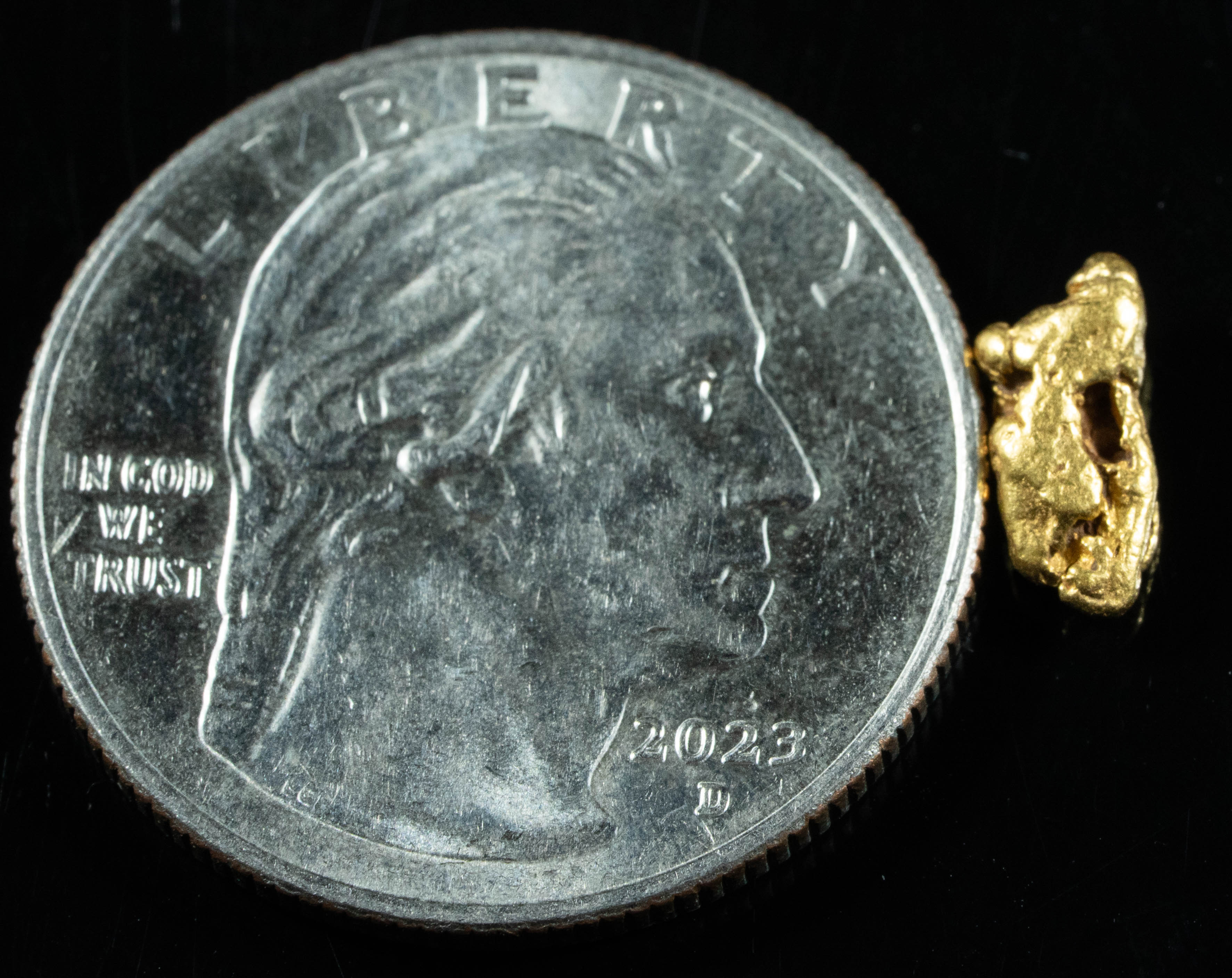 #762 Natural Gold Nugget Australian .69 Grams Genuine