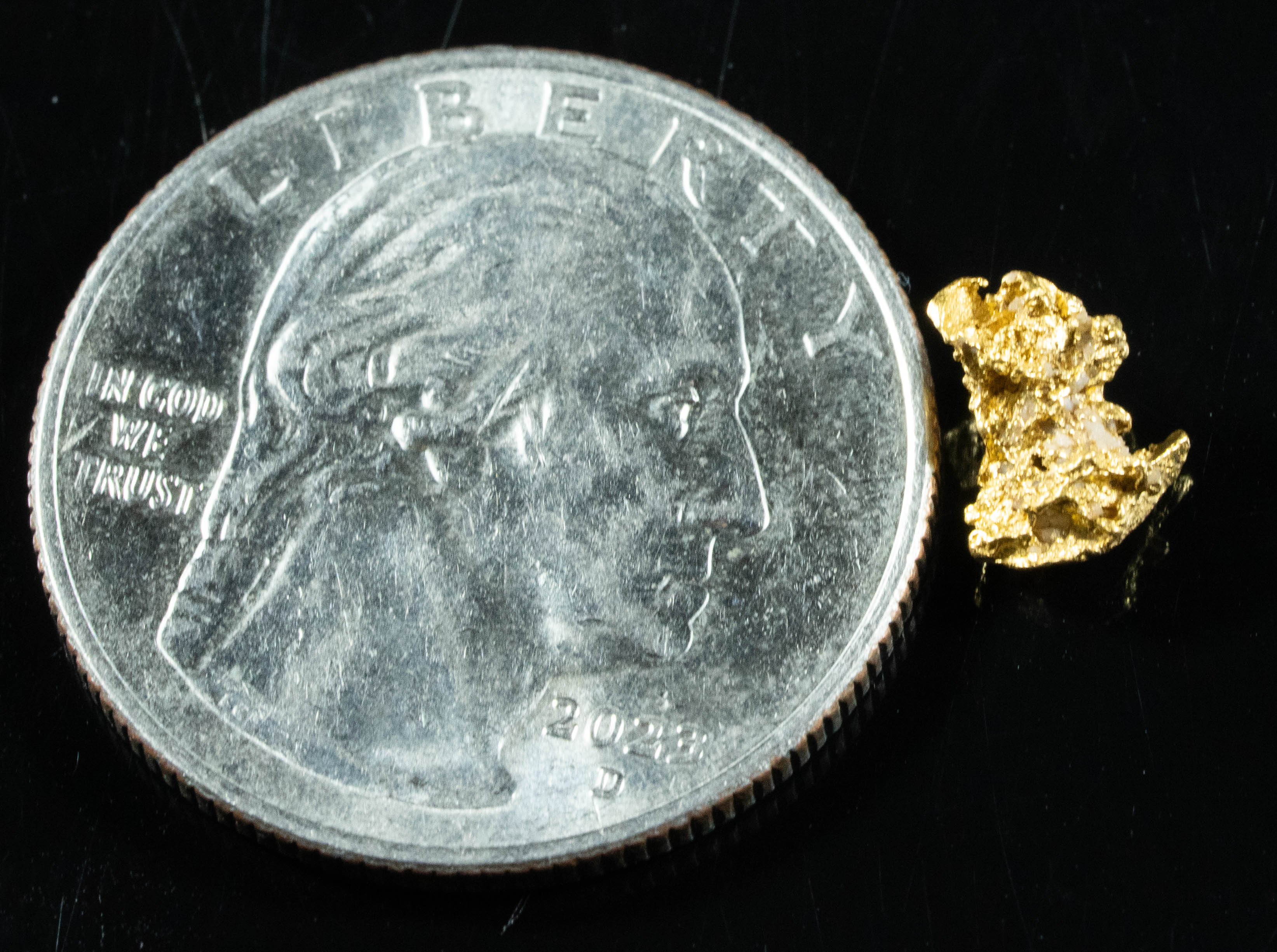 #767 Natural Gold Nugget Australian .43 Grams Genuine