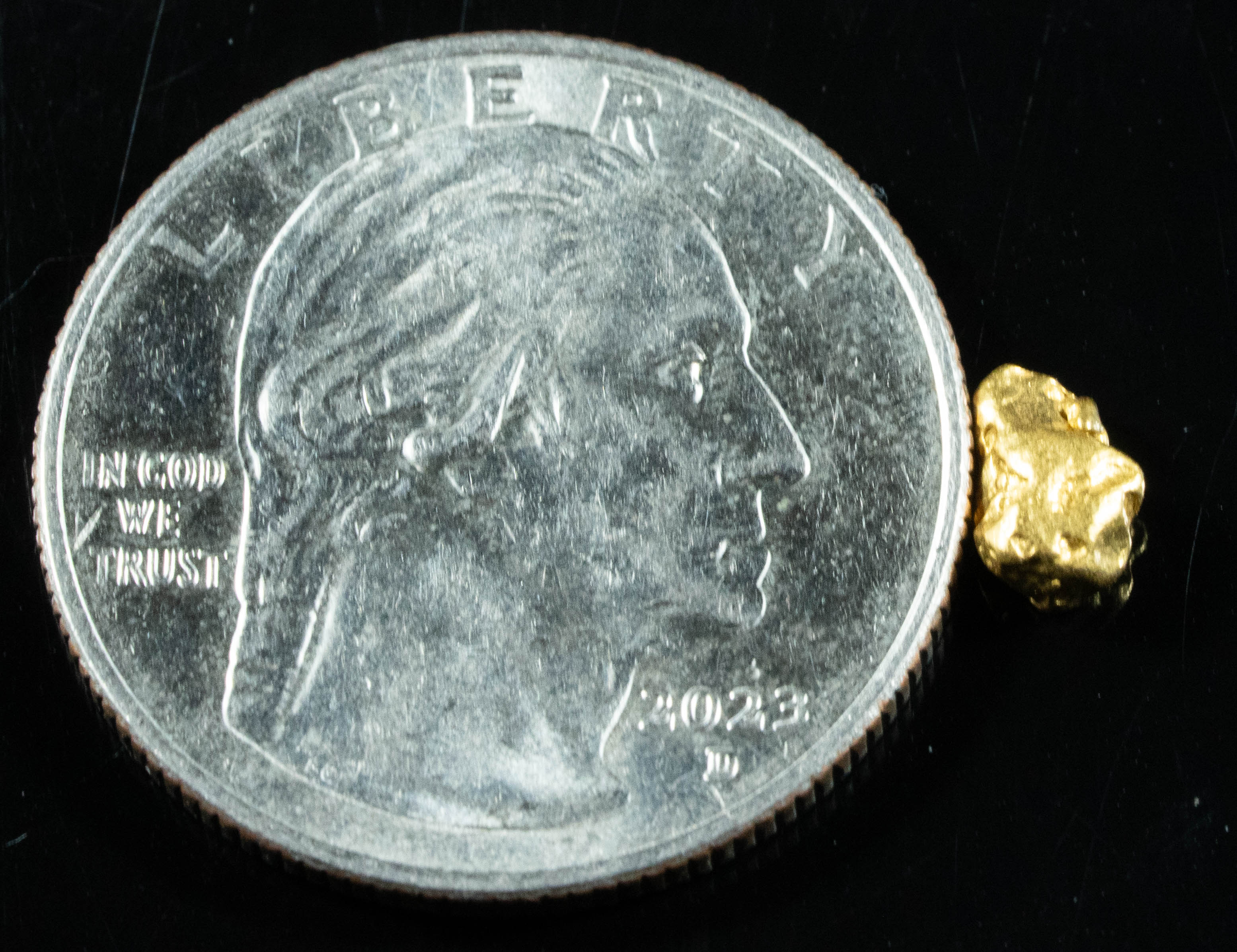 #770 Natural Gold Nugget Australian .58 Grams Genuine