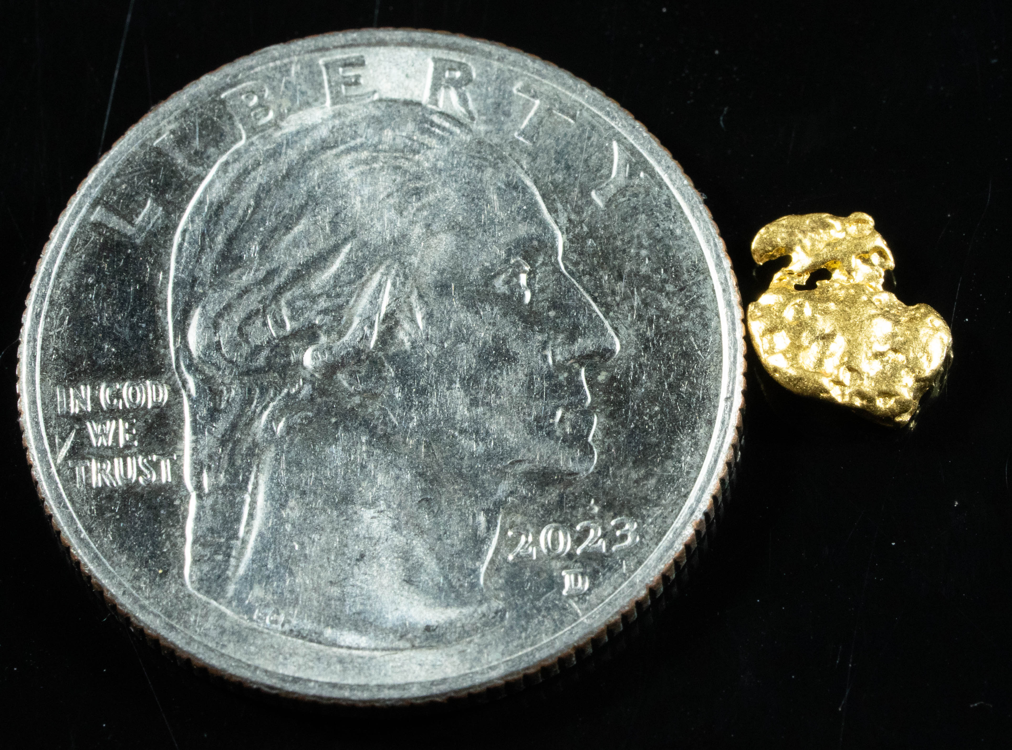 #775 Natural Gold Nugget Australian .62 Grams Genuine