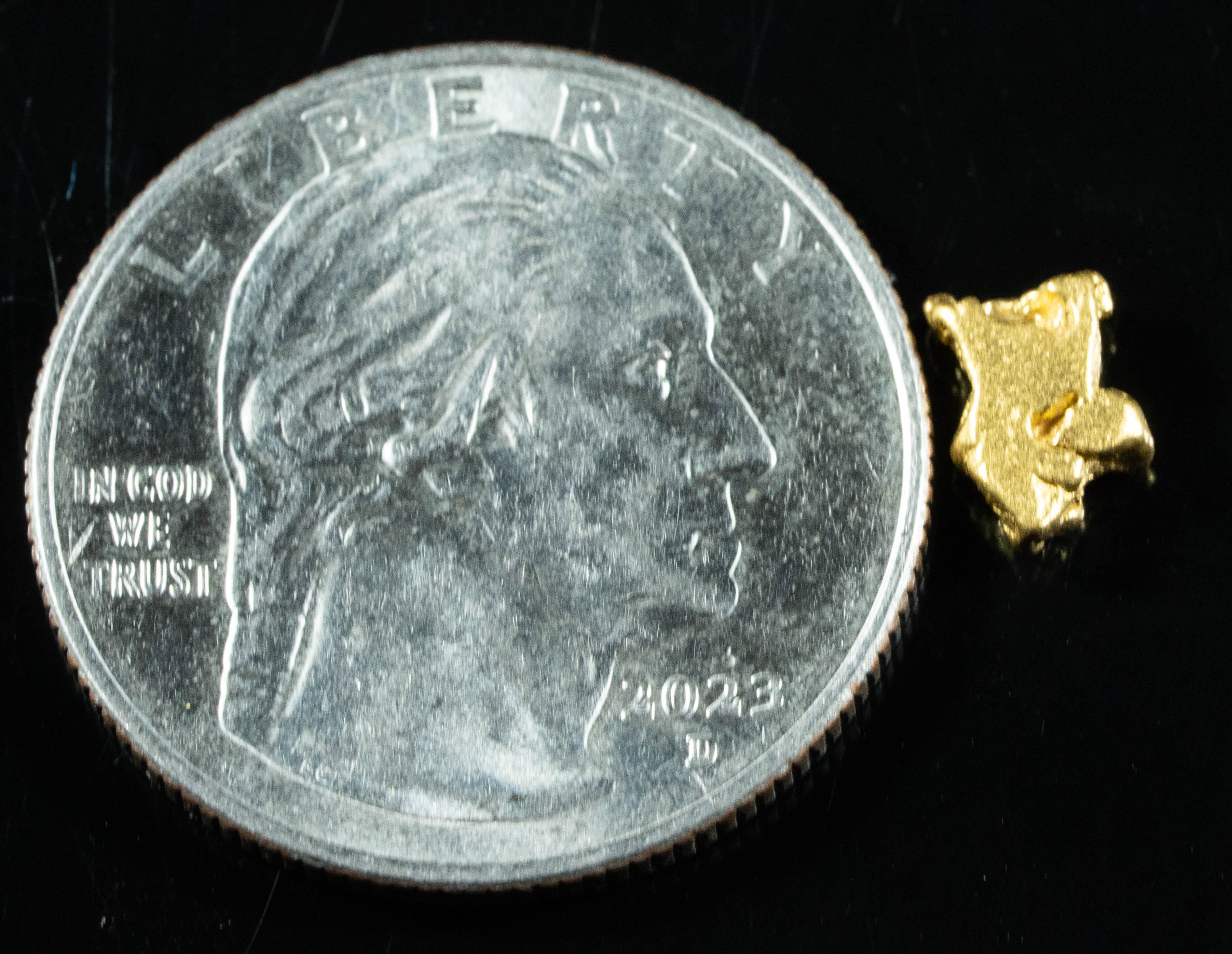 #776 Natural Gold Nugget Australian .85 Grams Genuine