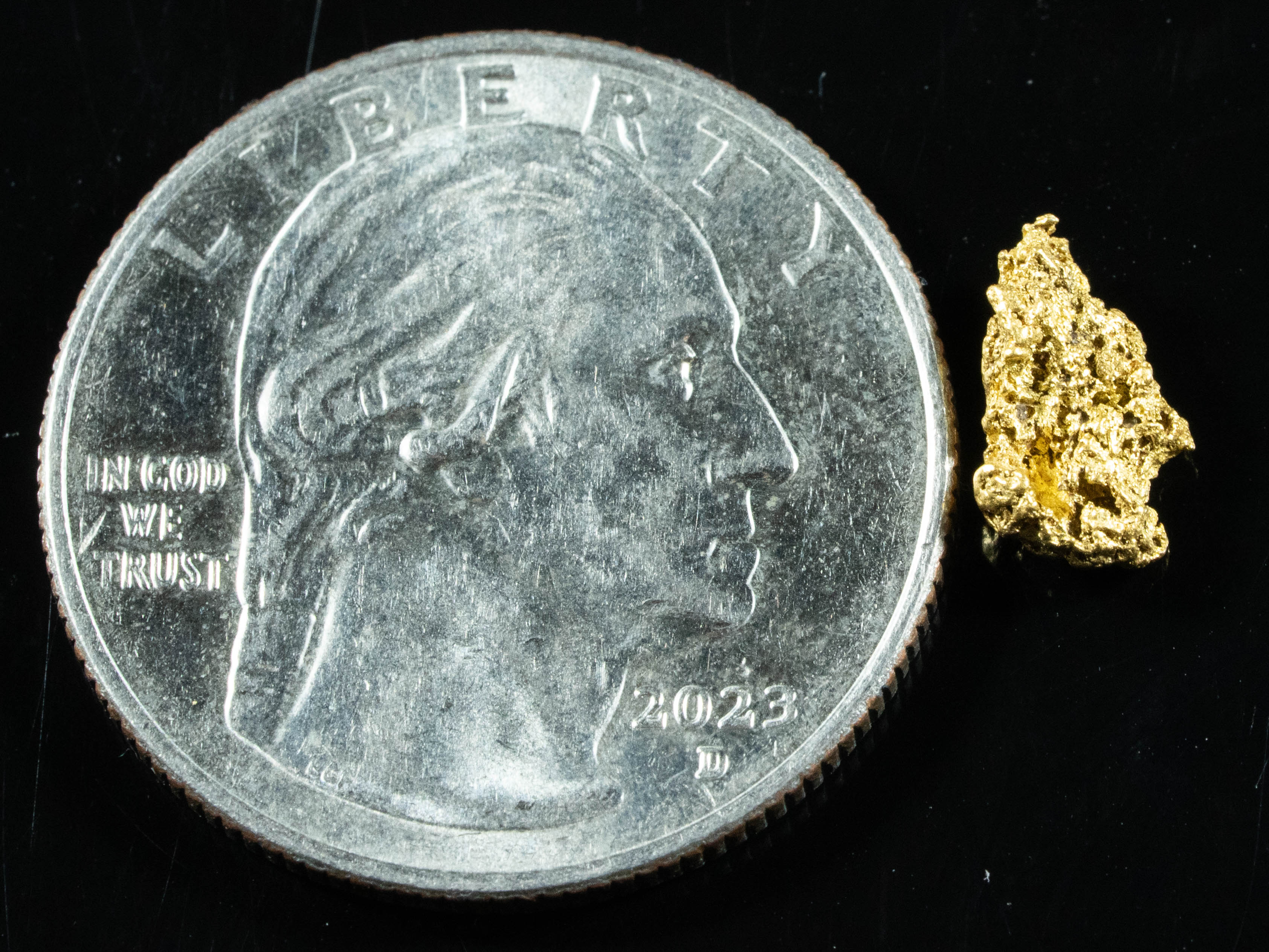 #780 Natural Gold Nugget Australian .44 Grams Genuine