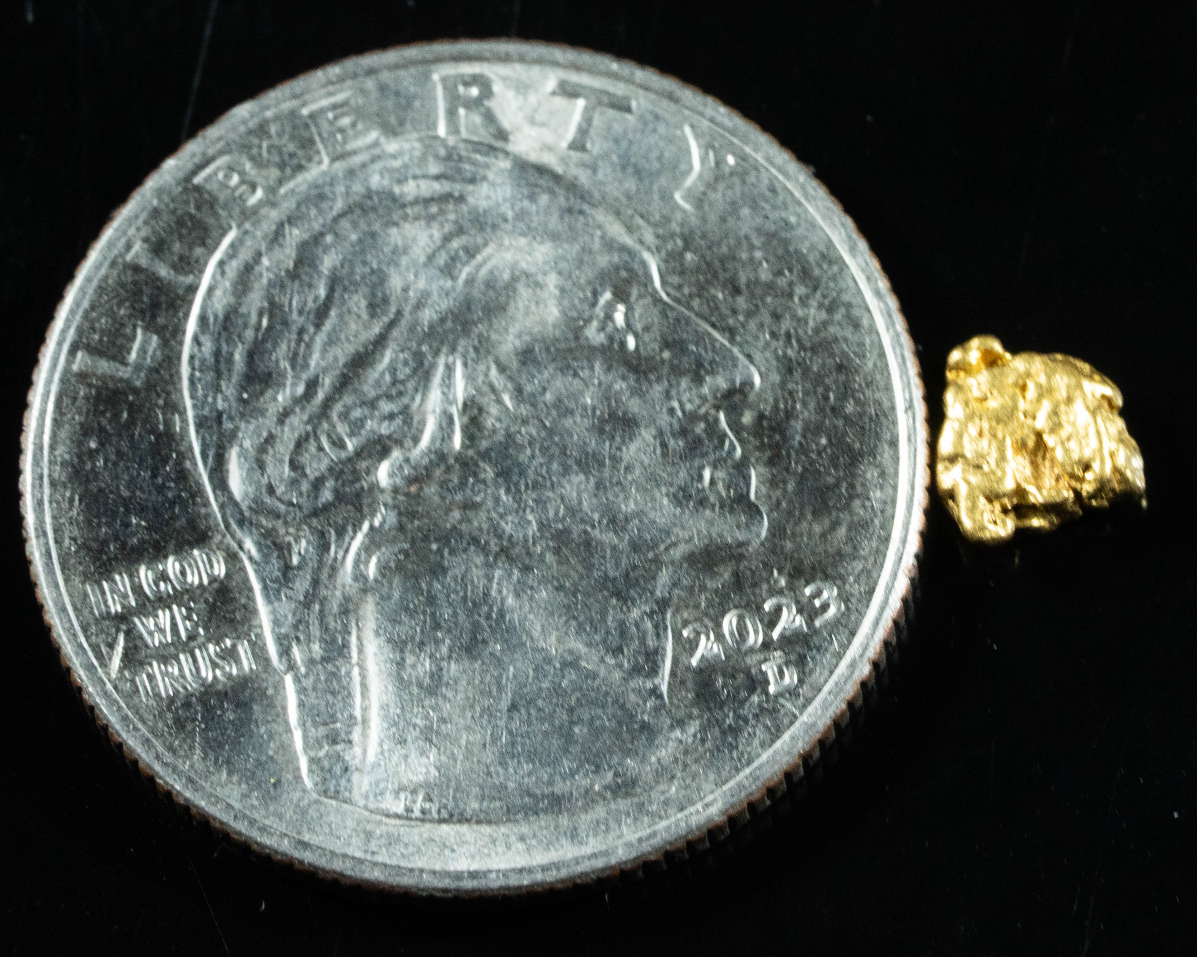 #786 Natural Gold Nugget Australian .45 Grams Genuine