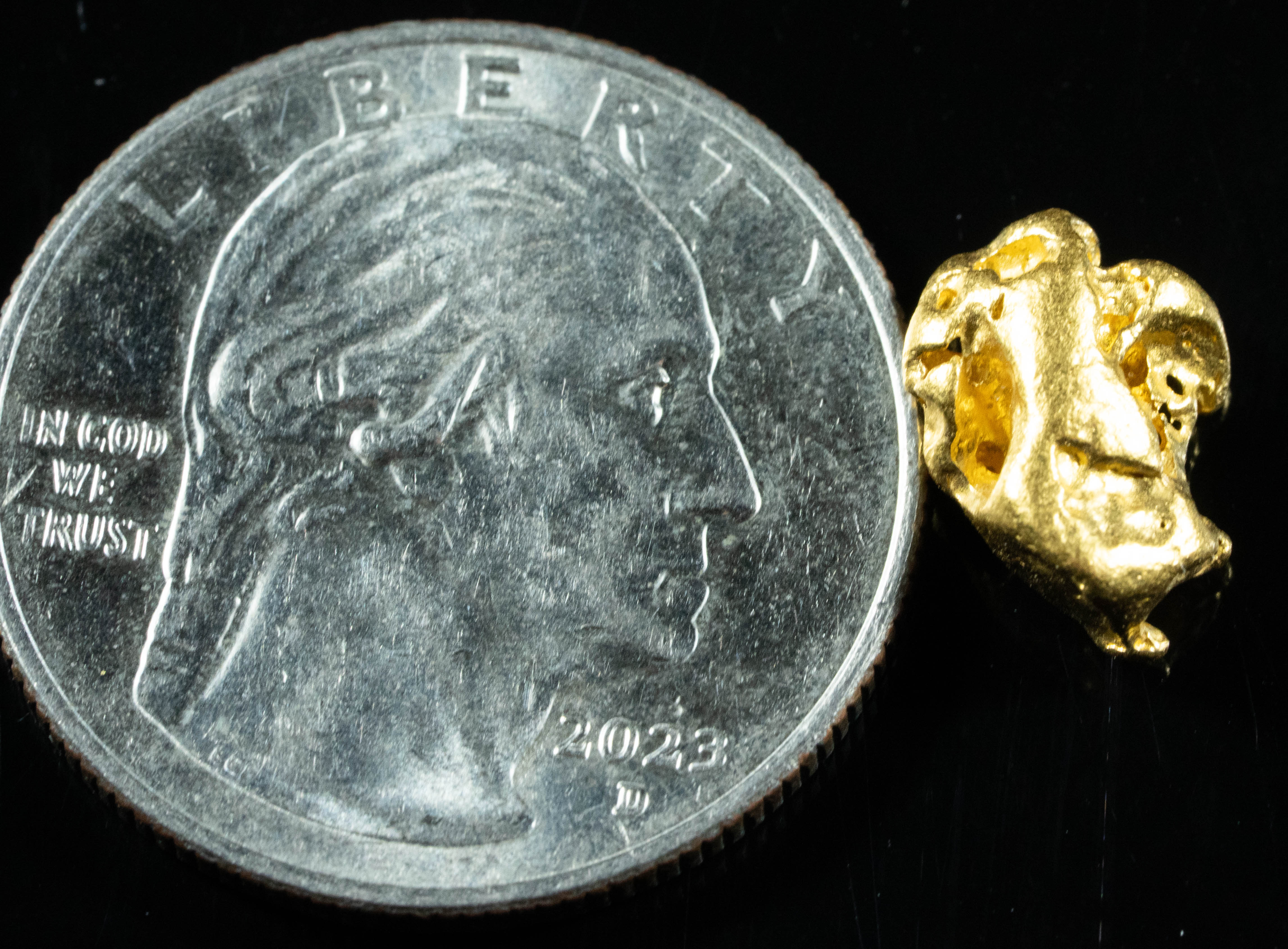 #908 Natural Gold Nugget Australian 2.02 Grams Genuine