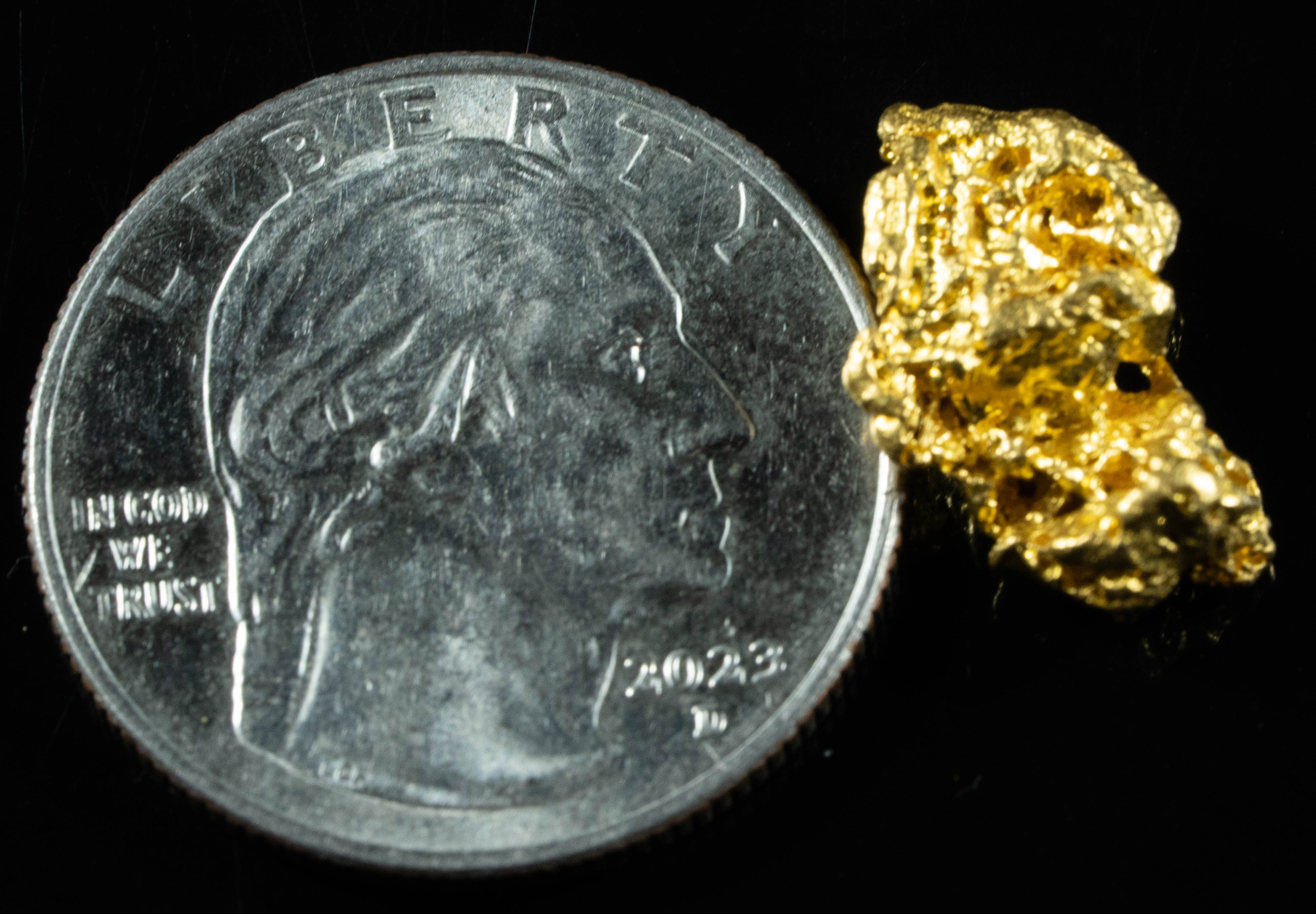 #914 Natural Gold Nugget Australian 3.88 Grams Genuine