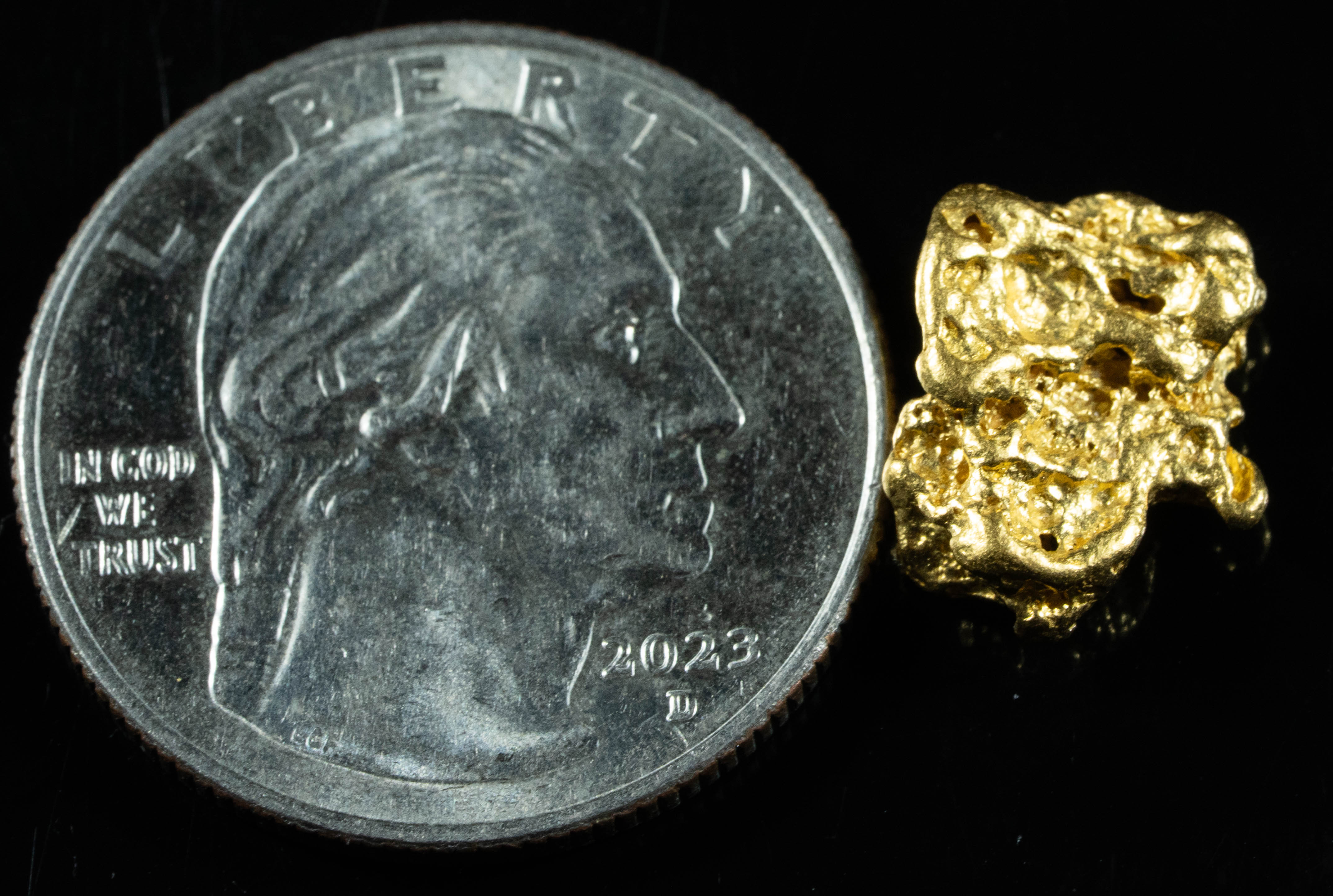 #918 Natural Gold Nugget Australian 2.86 Grams Genuine
