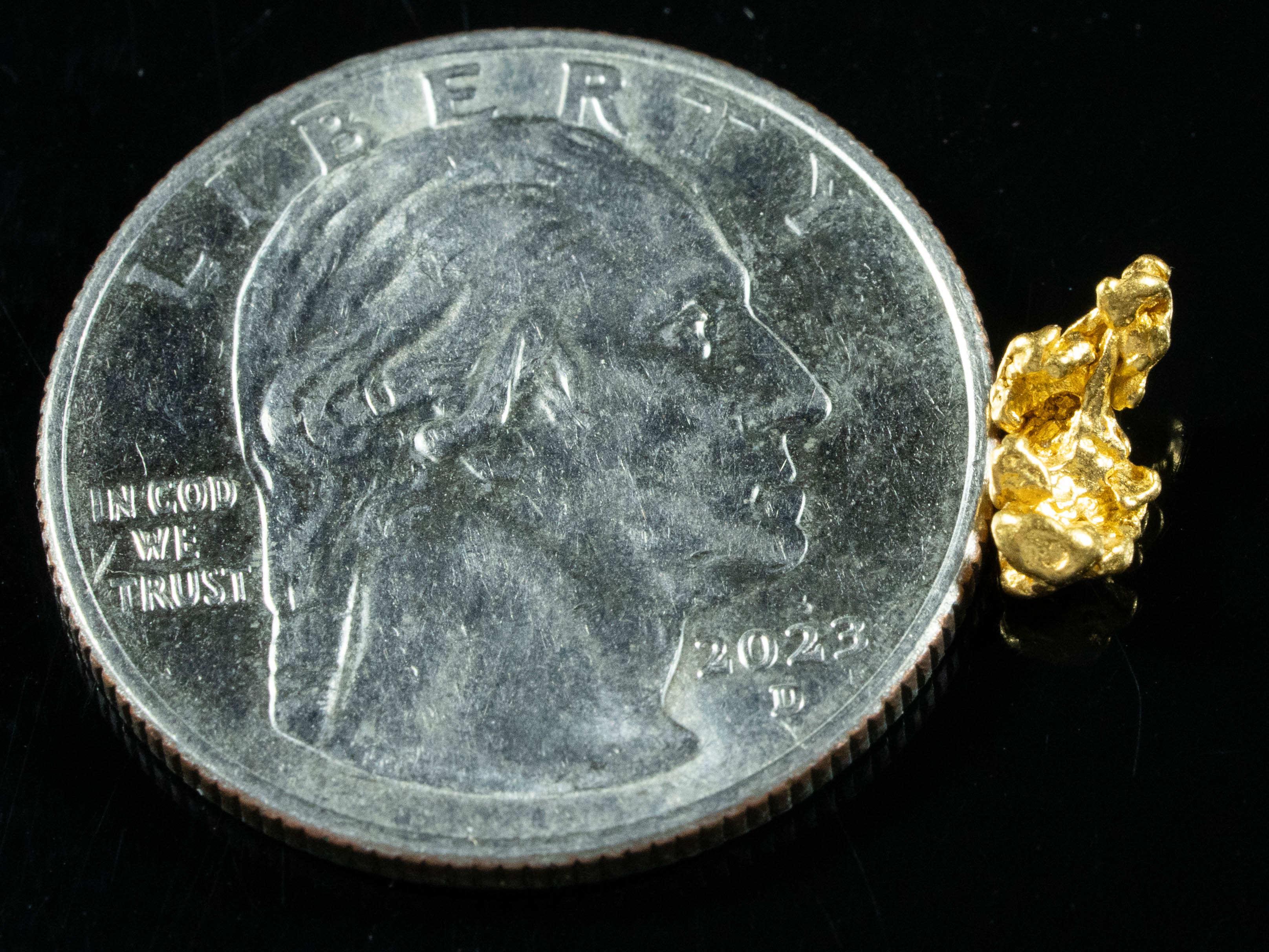#757 Natural Gold Nugget Australian .58 Grams Genuine