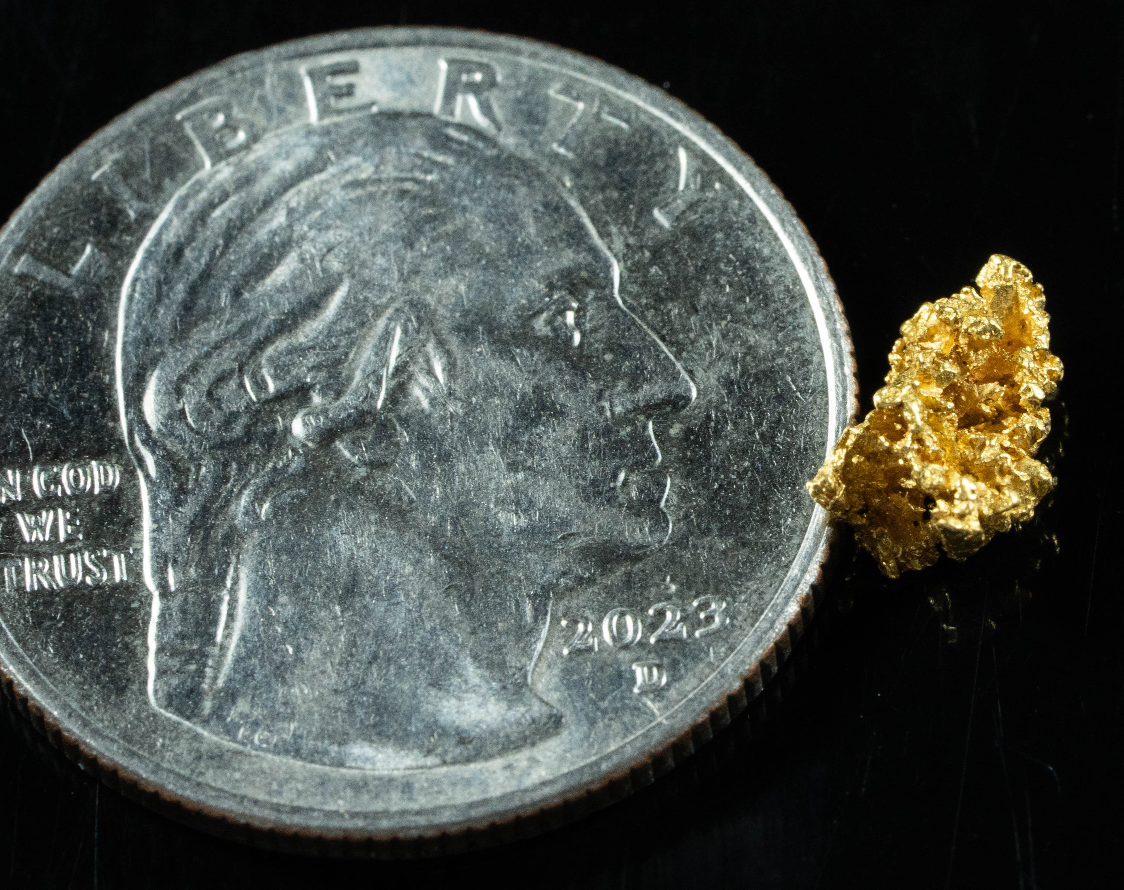 #819 Natural Gold Nugget Australian .52 Grams Genuine
