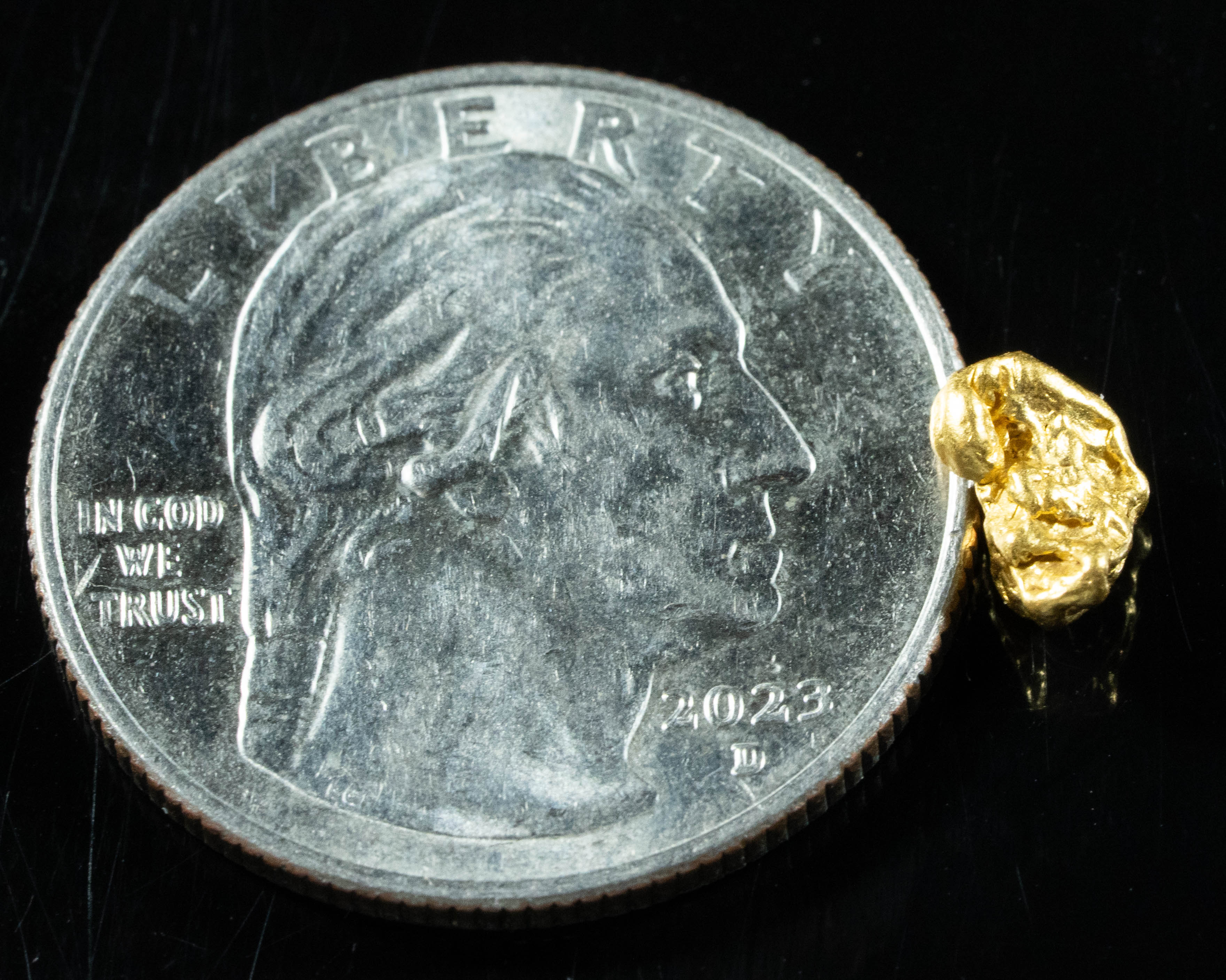 #796 Natural Gold Nugget Australian .86 Grams Genuine