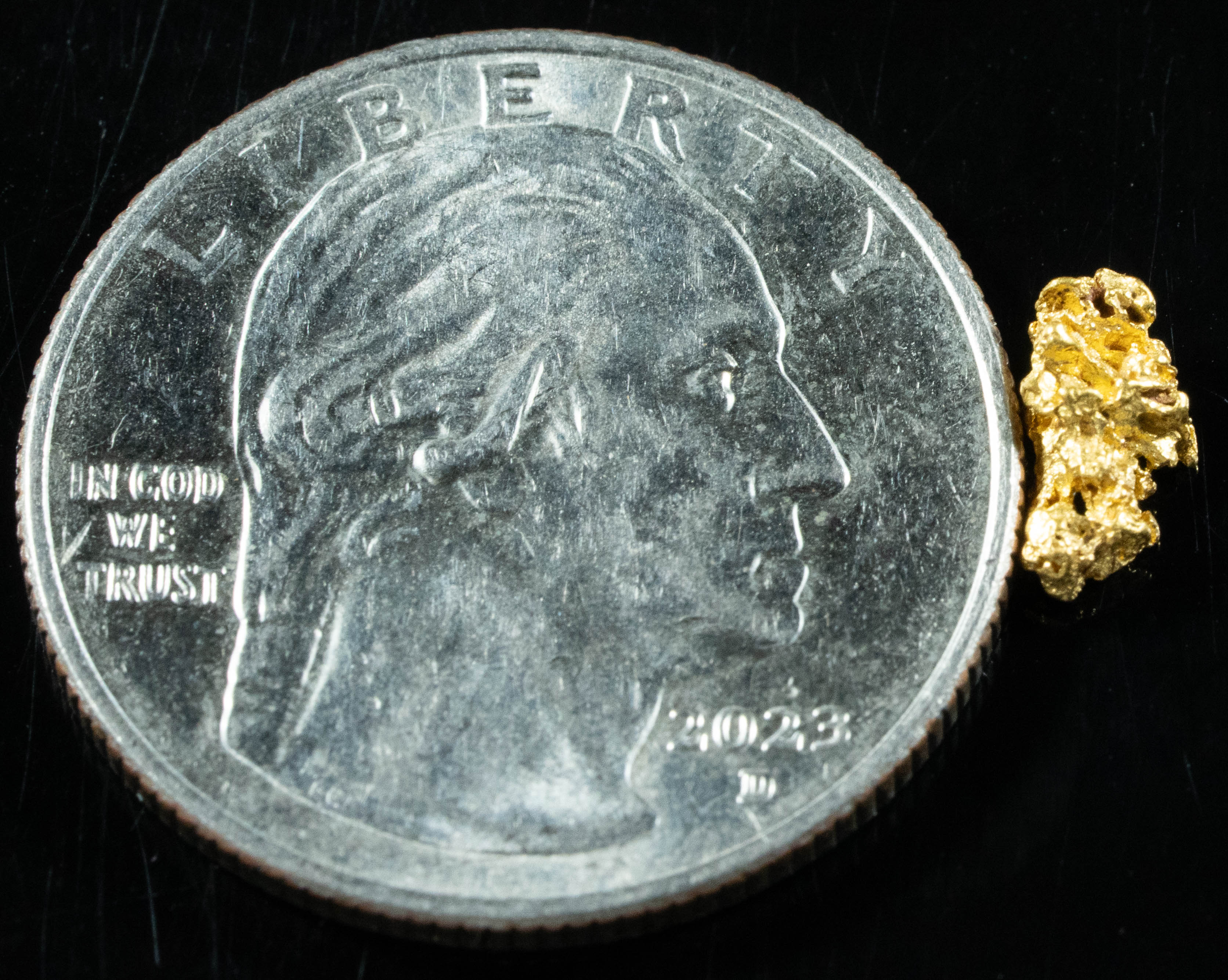 #797 Natural Gold Nugget Australian .34 Grams Genuine