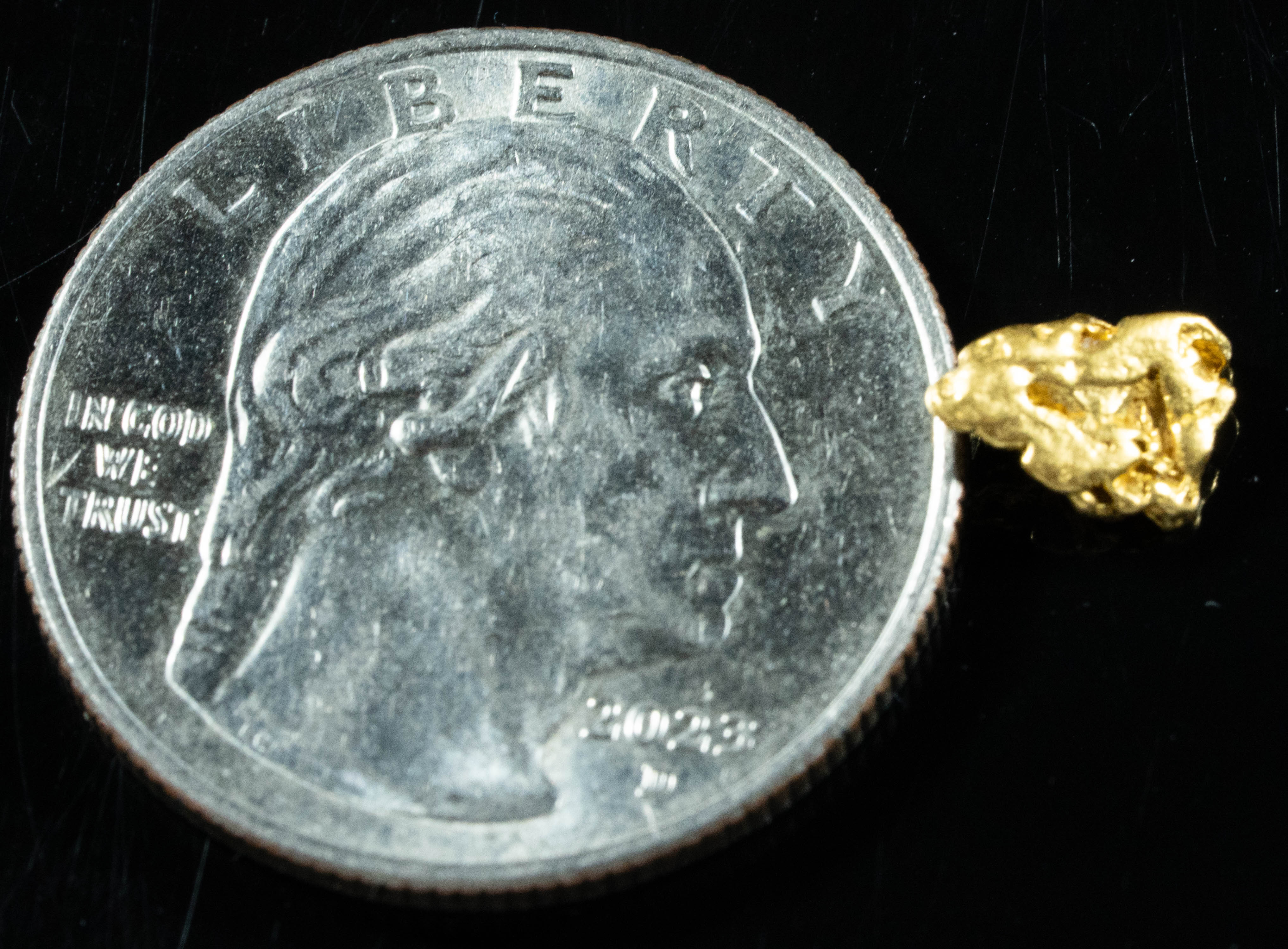 #806 Natural Gold Nugget Australian .63 Grams Genuine