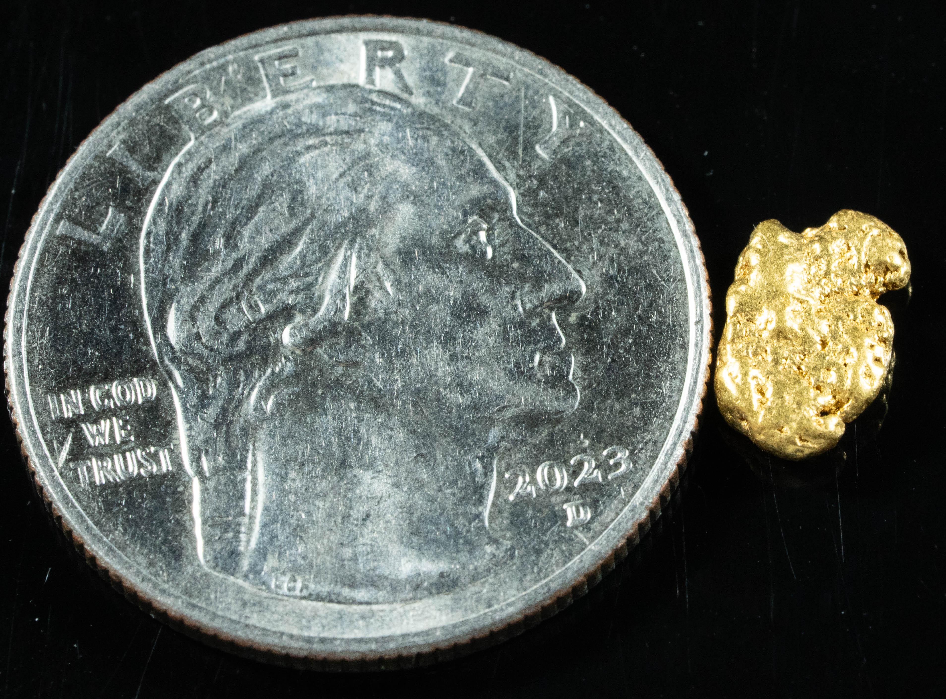 #808 Natural Gold Nugget Australian .84 Grams Genuine