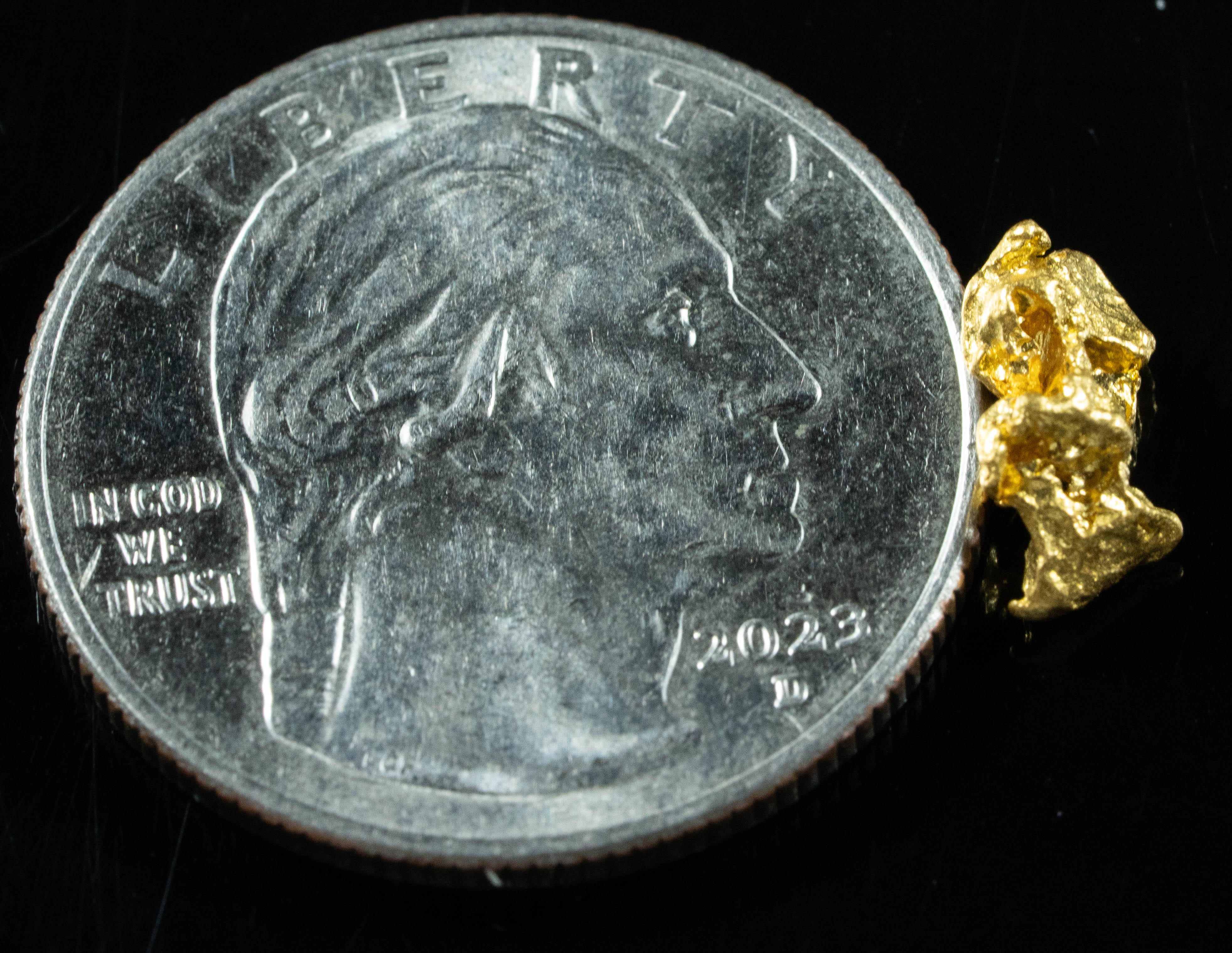 #824 Natural Gold Nugget Australian .84 Grams Genuine