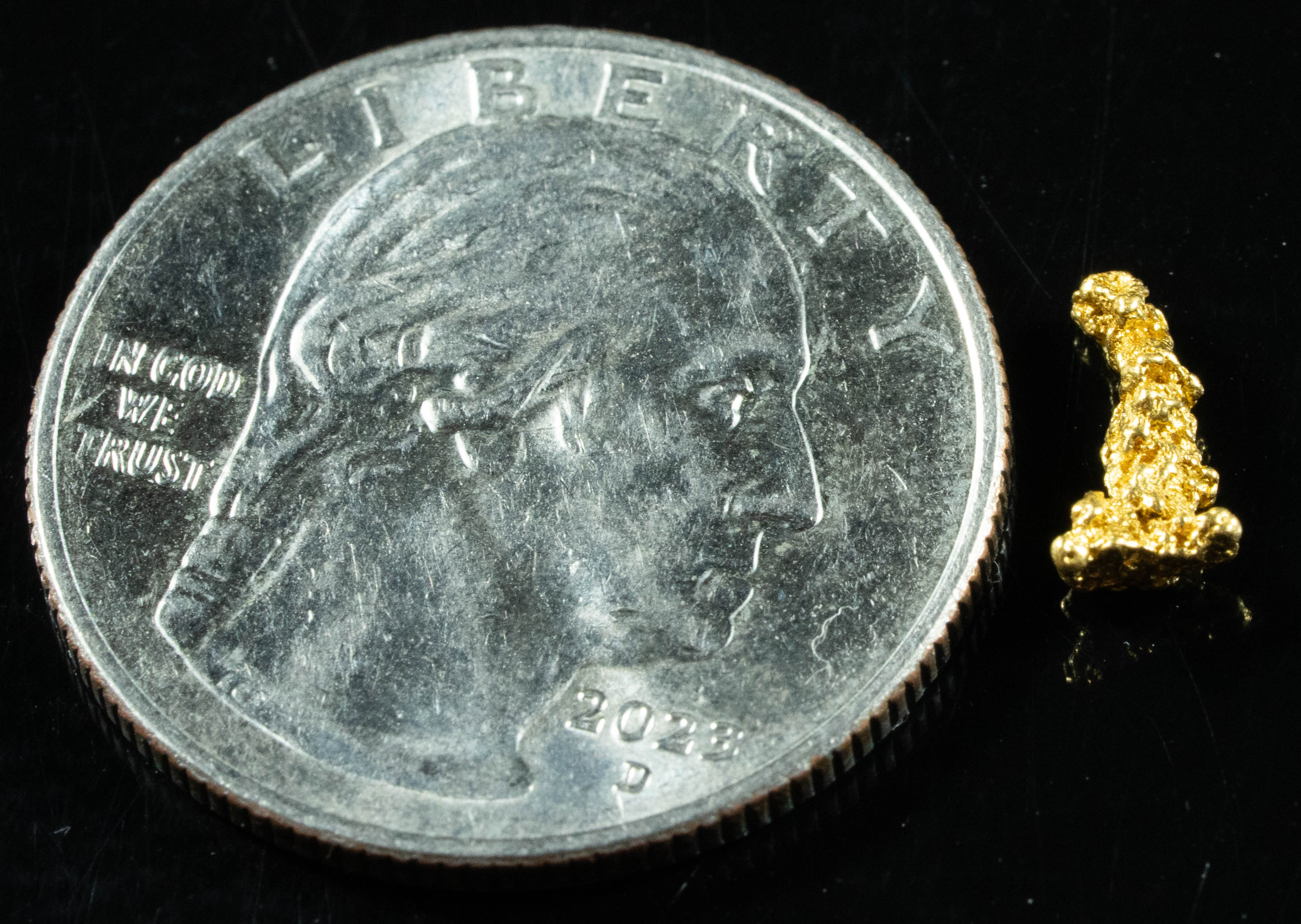 #825 Natural Gold Nugget Australian .37 Grams Genuine