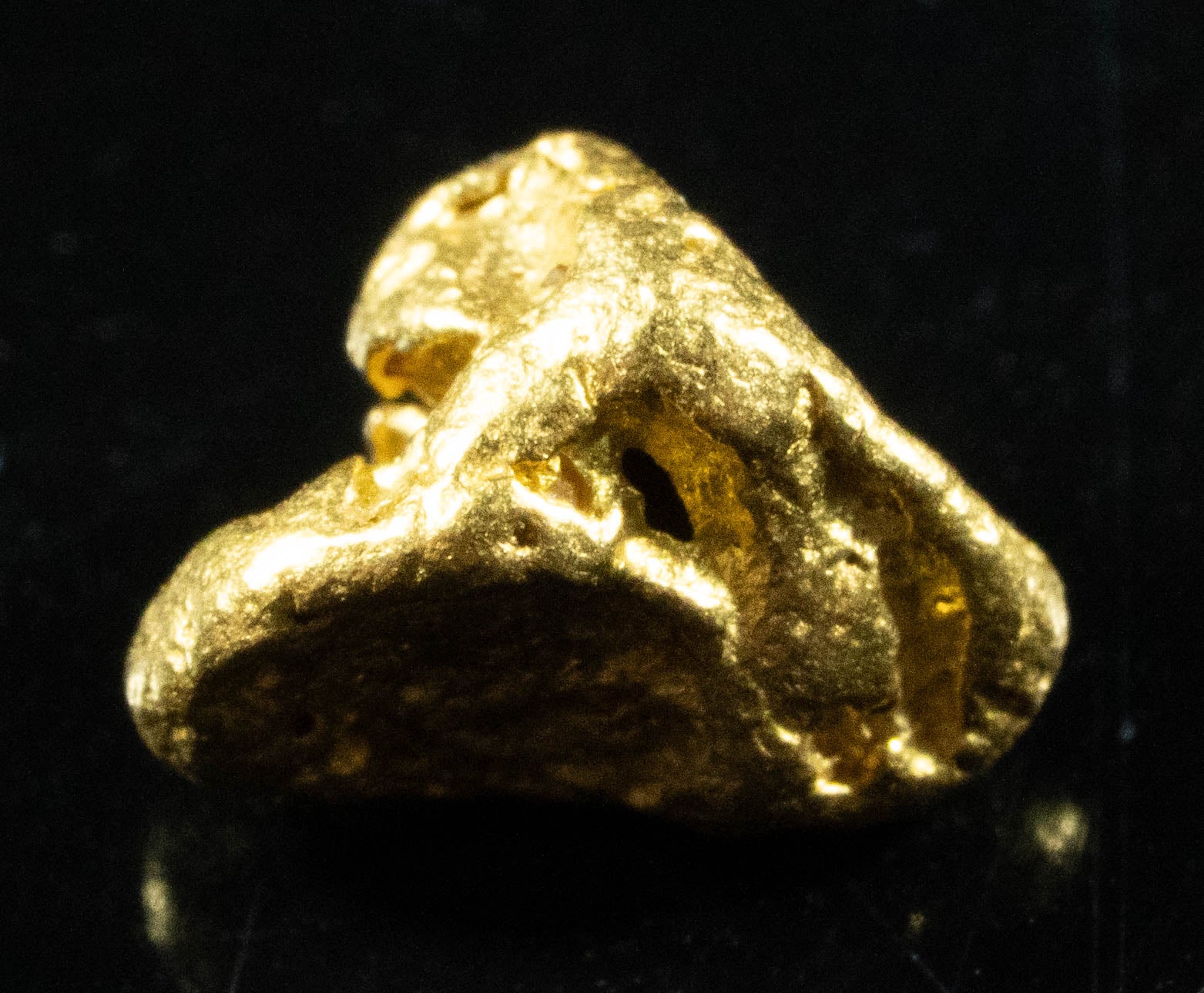 #830 Natural Gold Nugget Australian .74 Grams Genuine