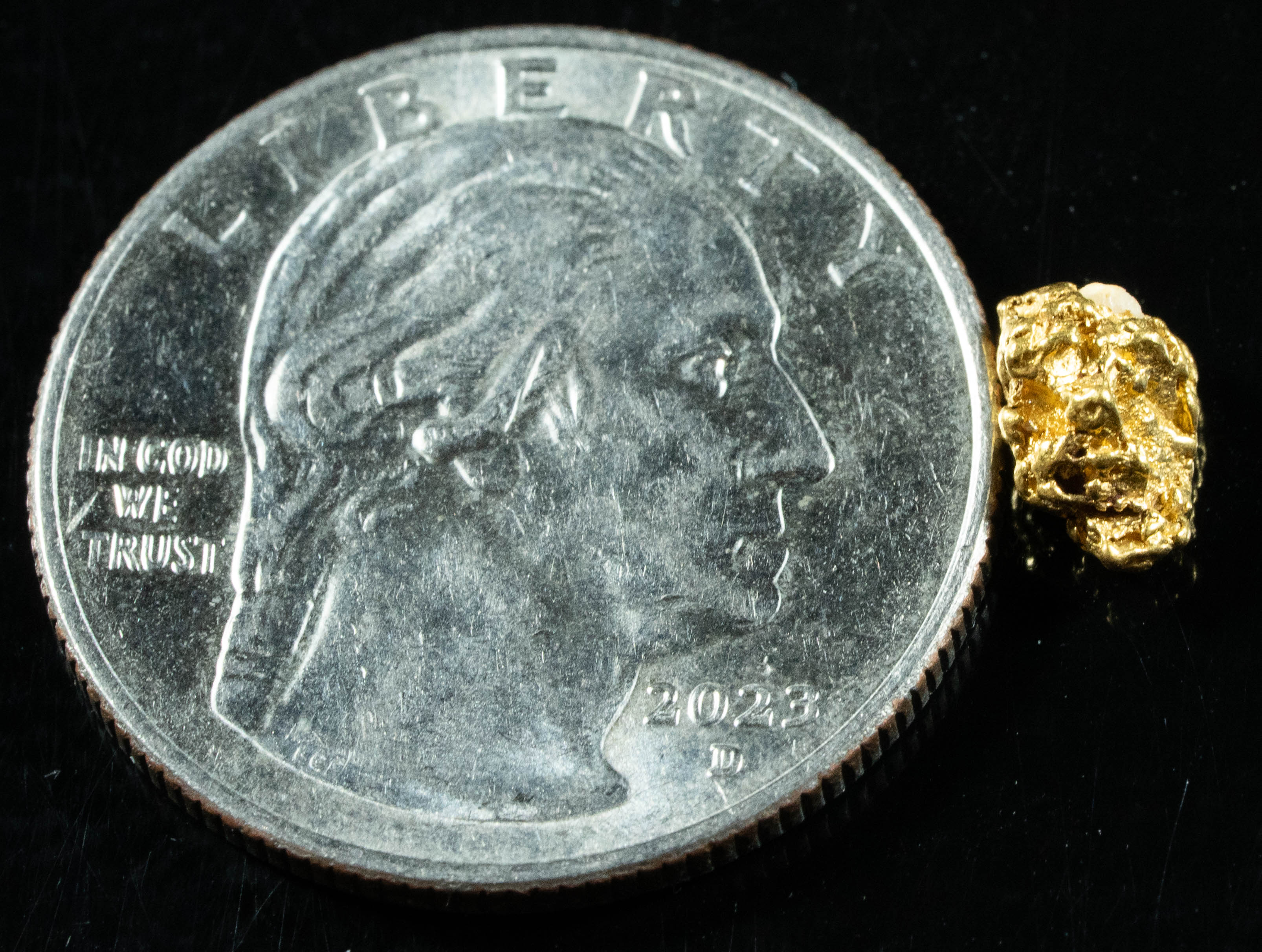#831 Natural Gold Nugget Australian .91 Grams Genuine