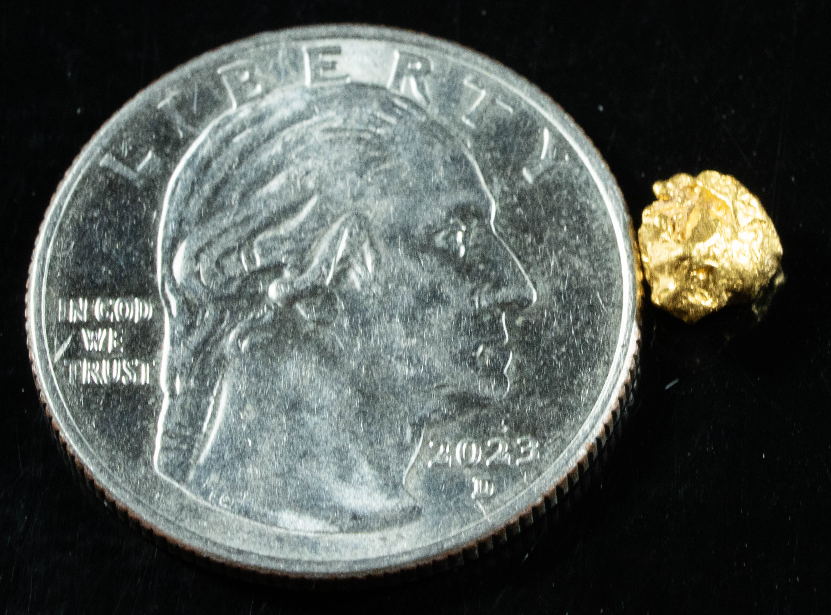 #832 Natural Gold Nugget Australian .88 Grams Genuine