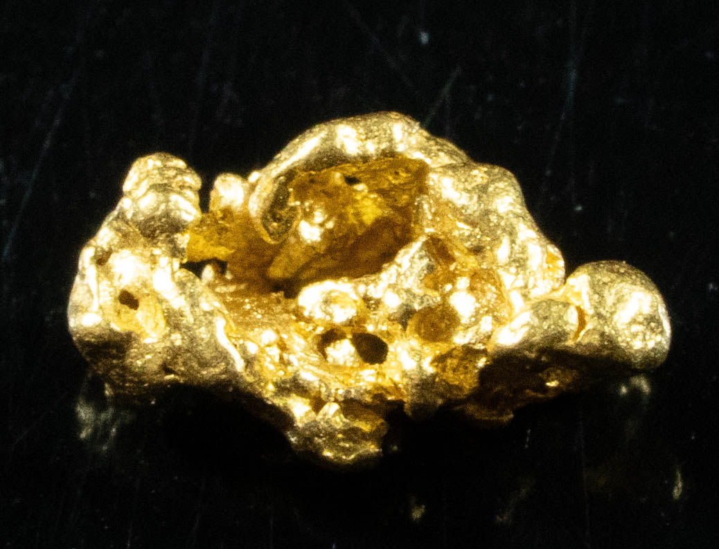#843 Natural Gold Nugget Australian .36 Grams Genuine