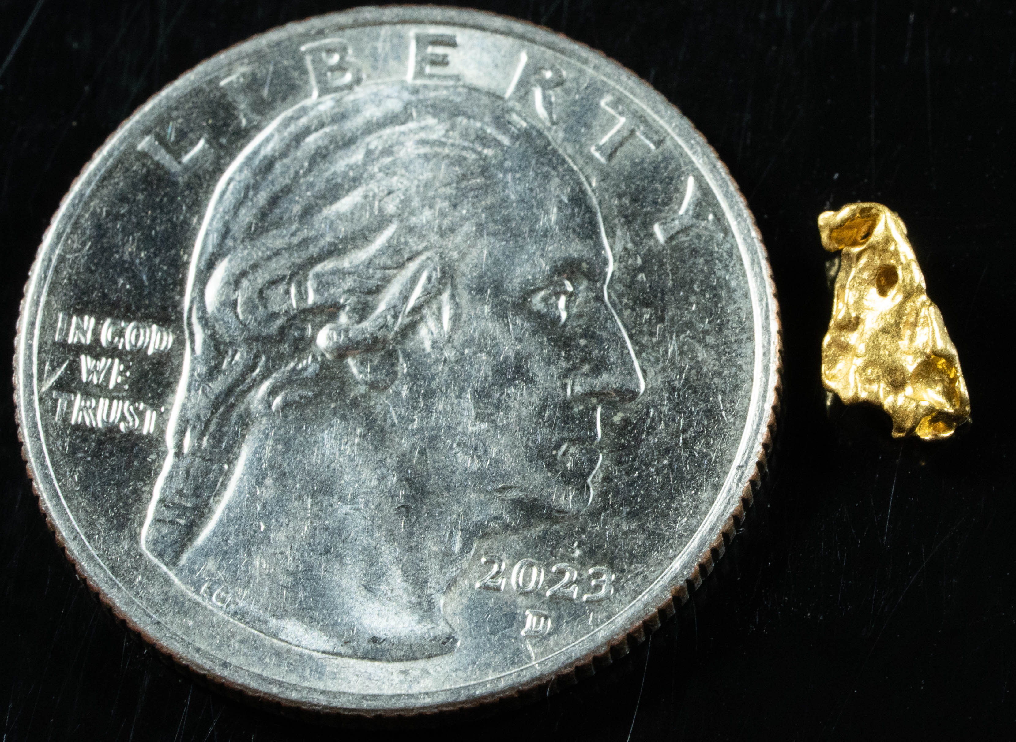 #846 Natural Gold Nugget Australian .61 Grams Genuine