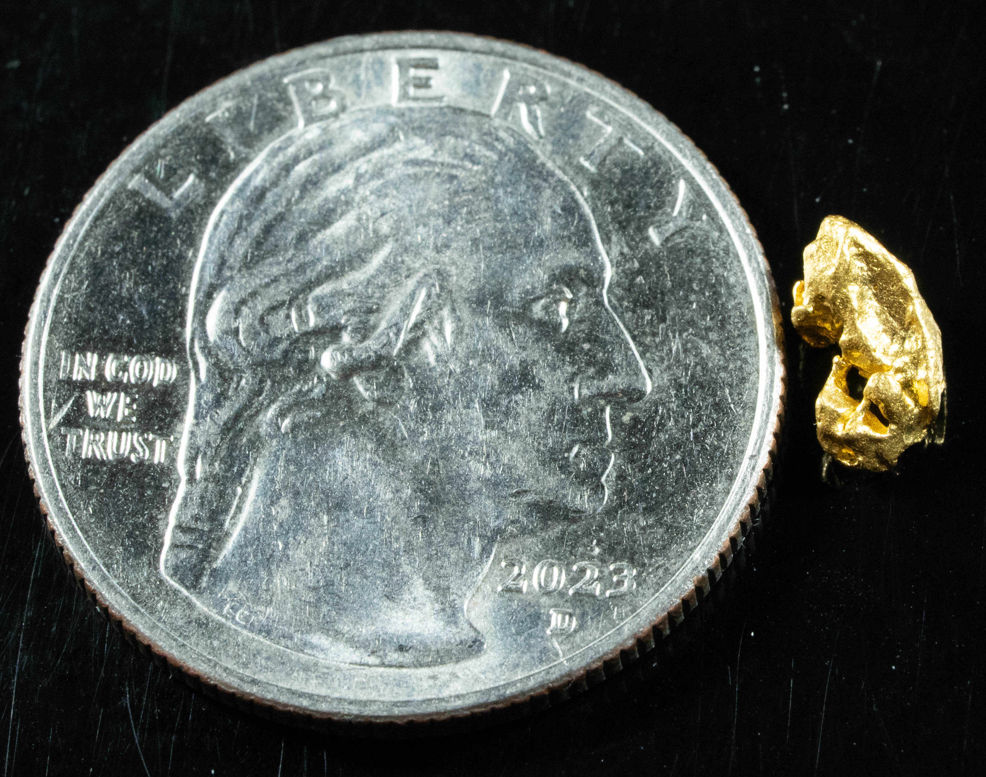 #855 Natural Gold Nugget Australian .50 Grams Genuine