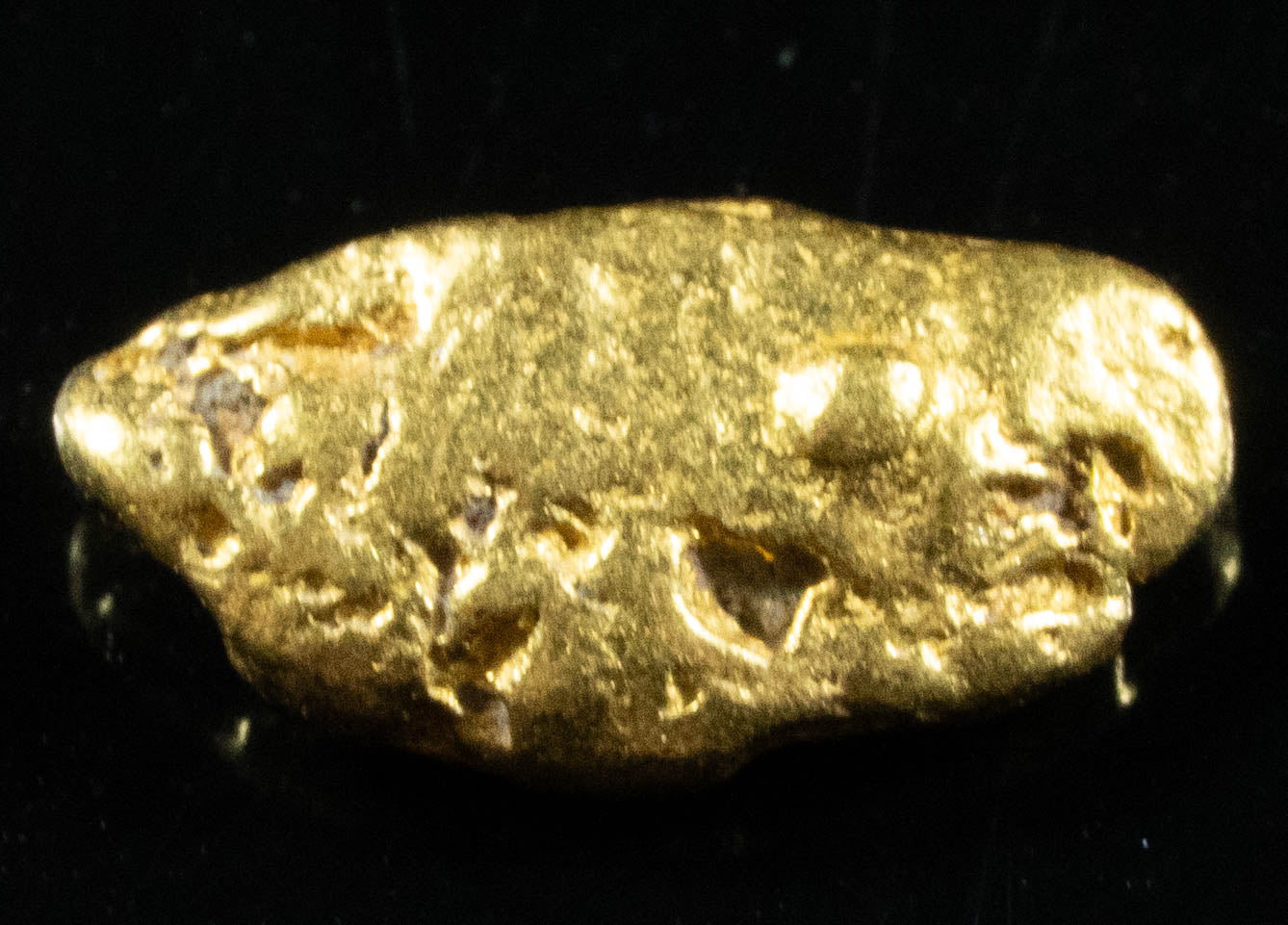 #858 Natural Gold Nugget Australian .72 Grams Genuine