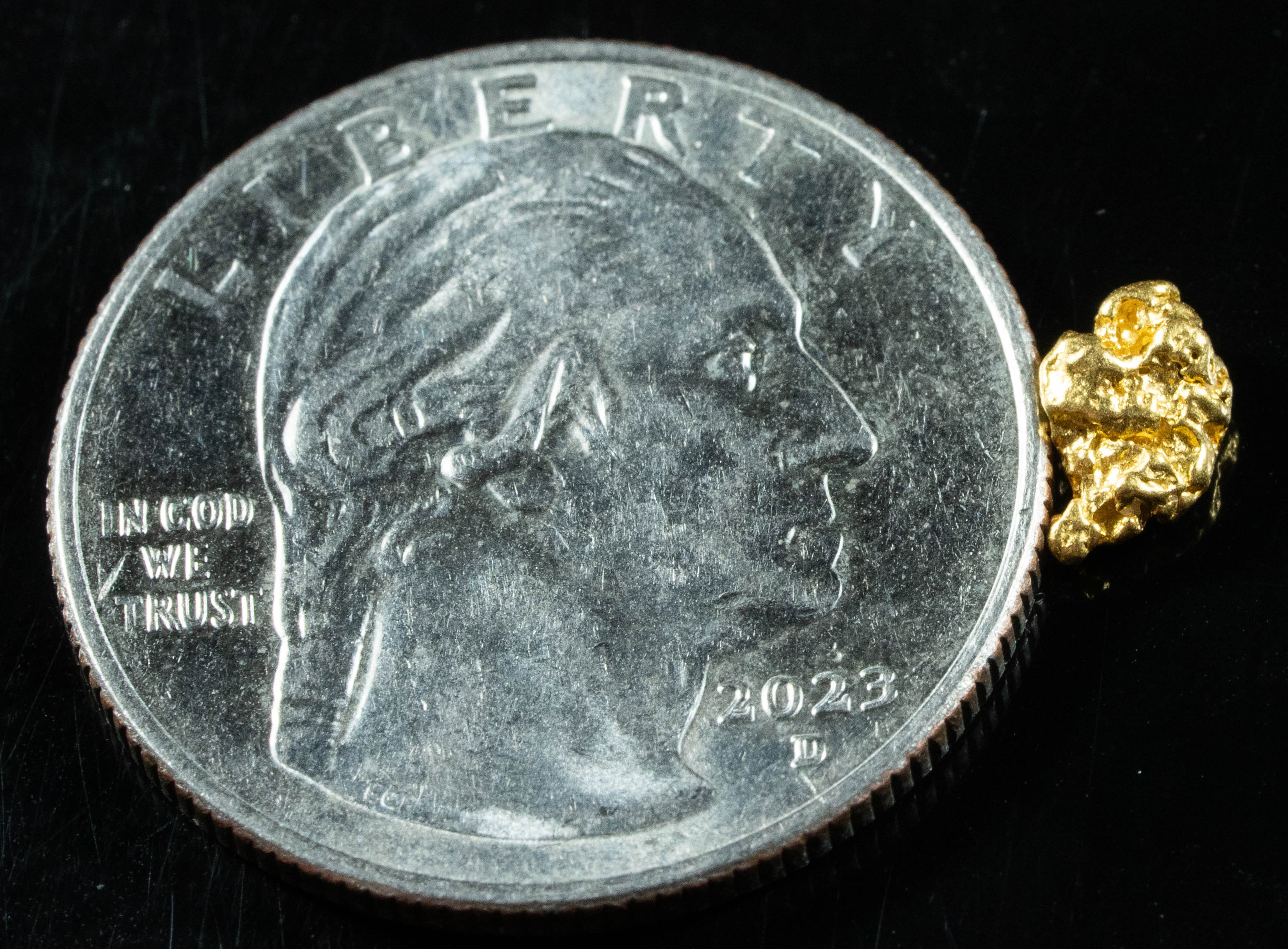 #859 Natural Gold Nugget Australian .55 Grams Genuine