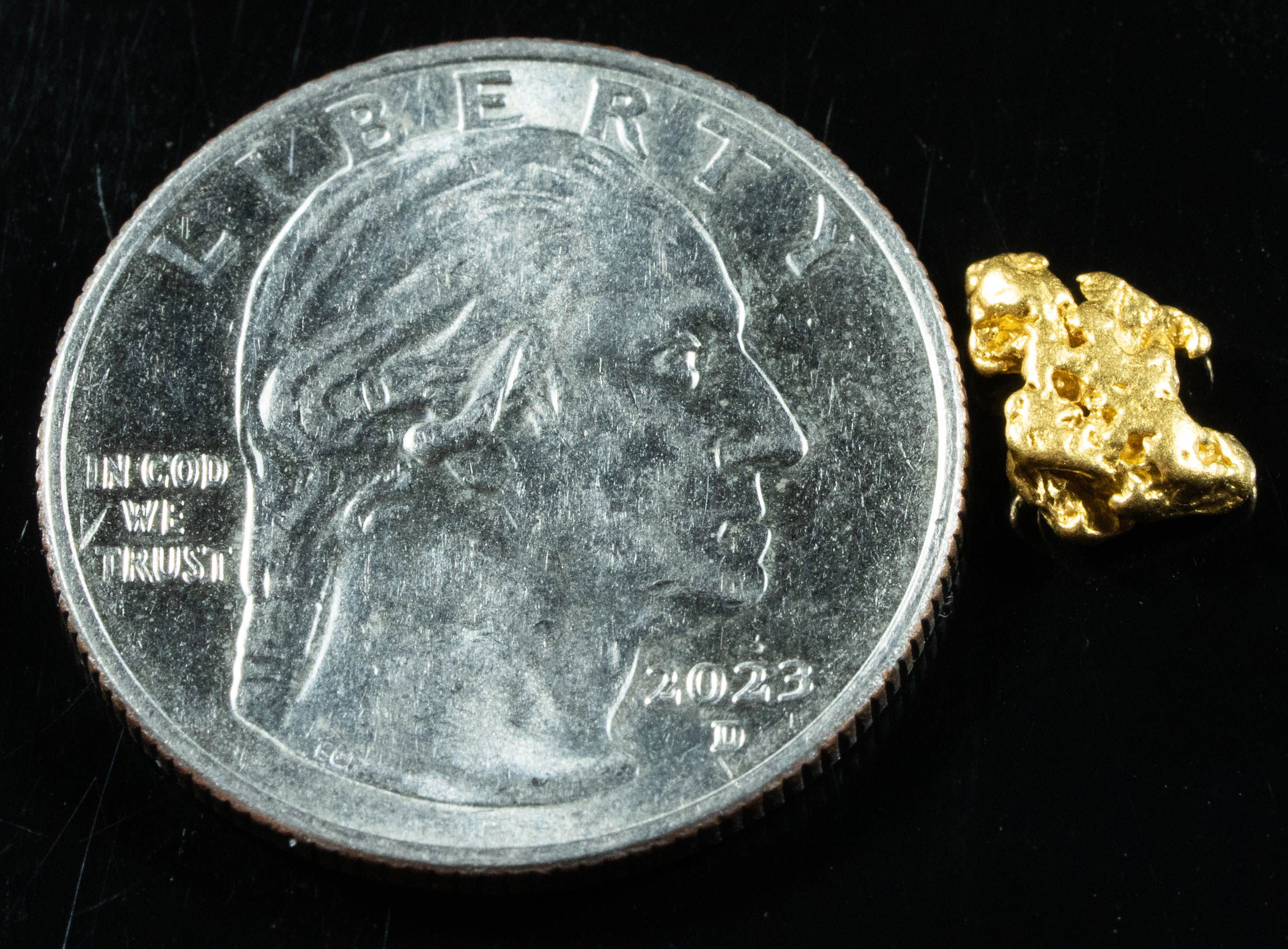 #862 Natural Gold Nugget Australian .77 Grams Genuine