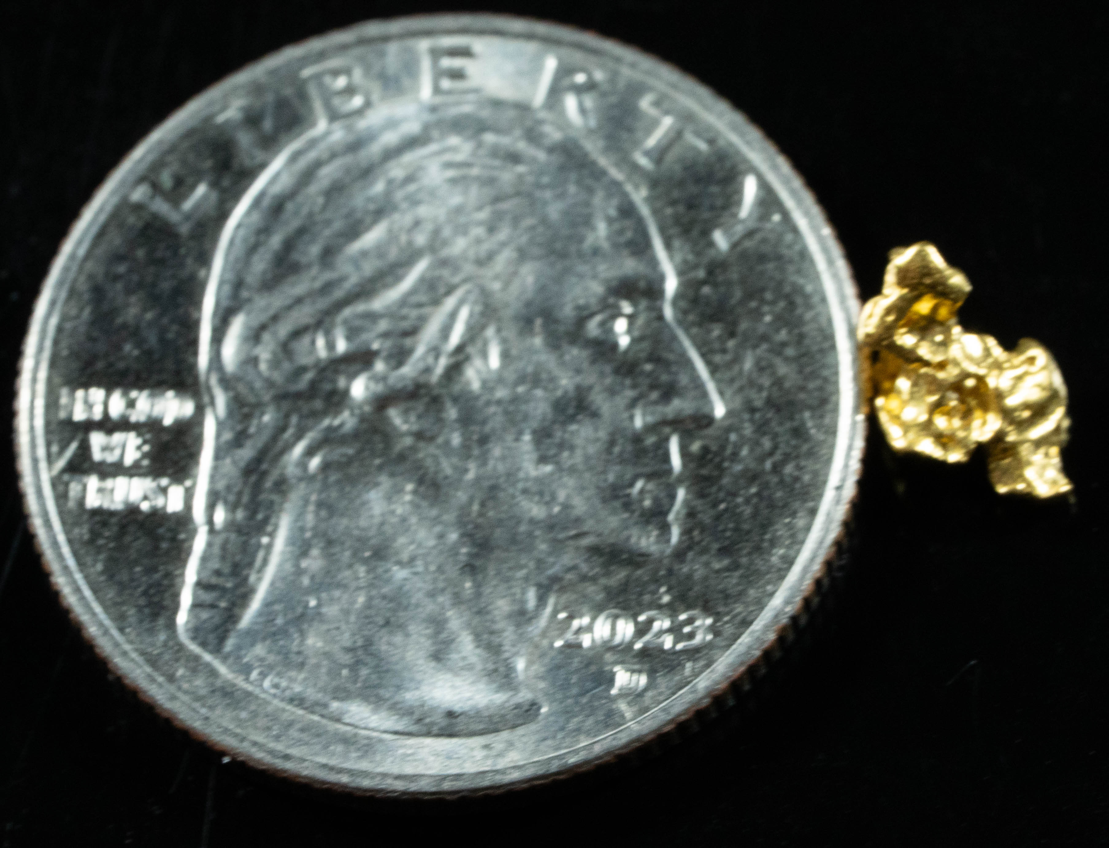 #864 Natural Gold Nugget Australian .53 Grams Genuine