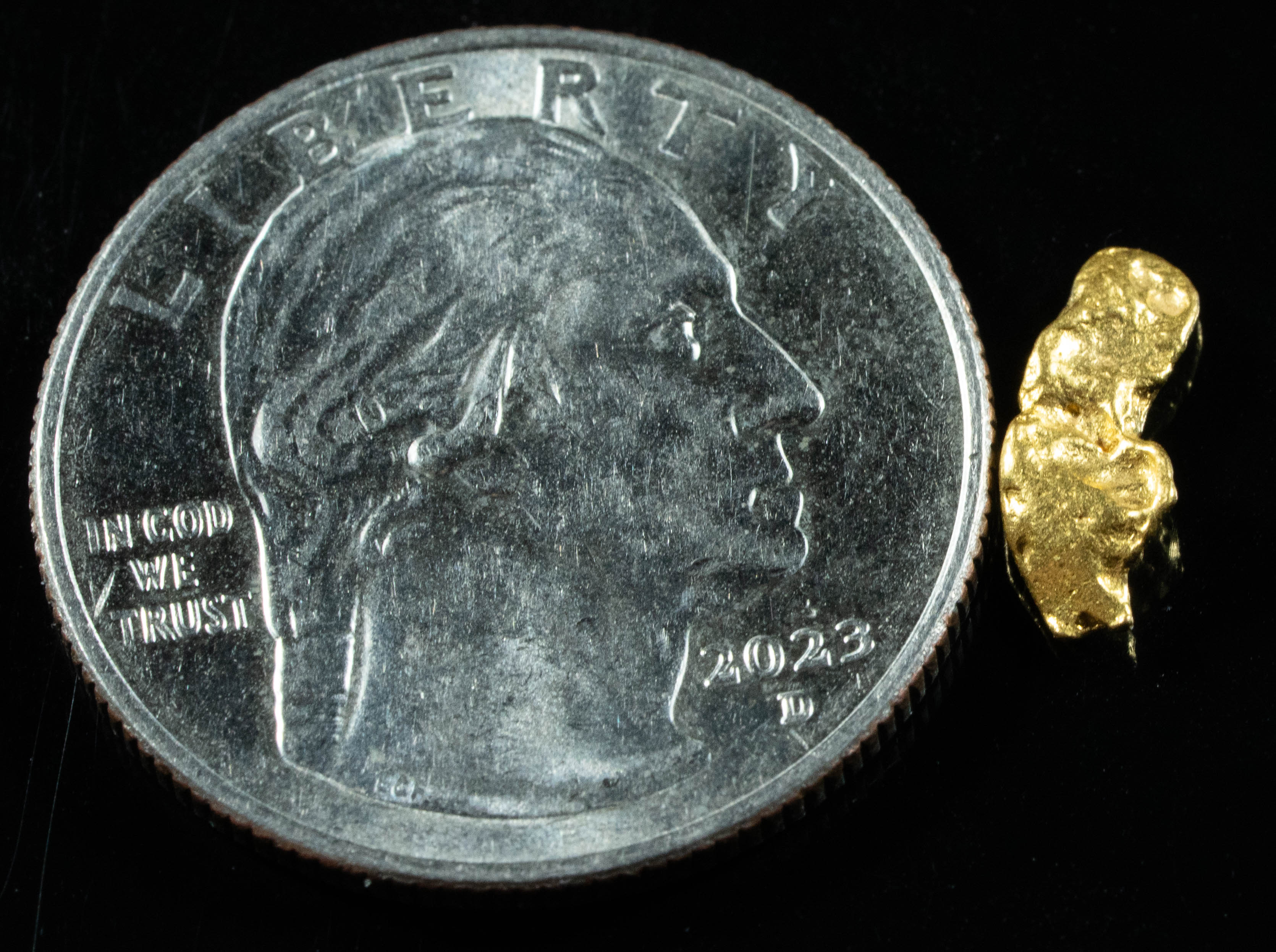 #865 Natural Gold Nugget Australian .62 Grams Genuine