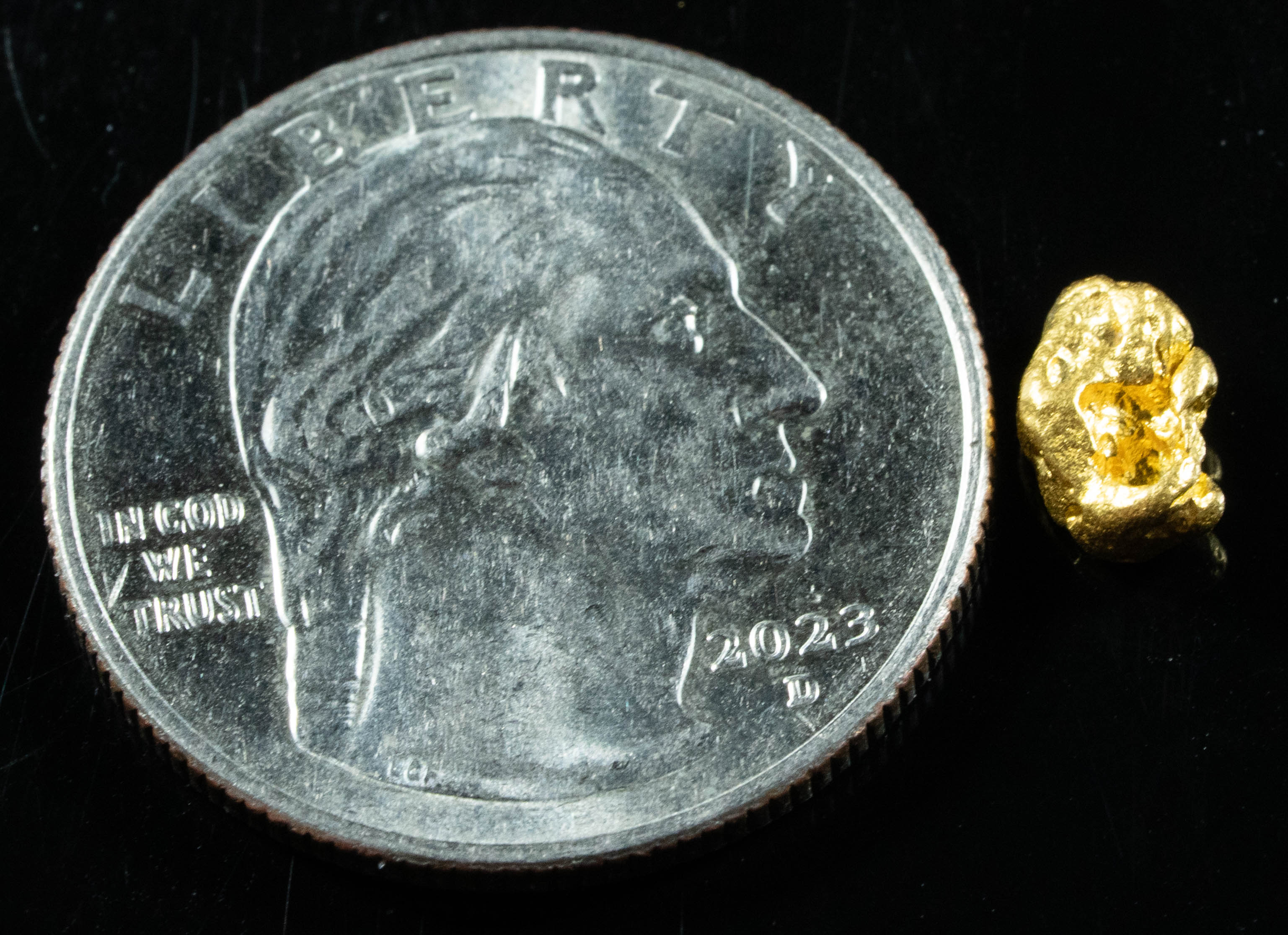 #868 Natural Gold Nugget Australian .98 Grams Genuine