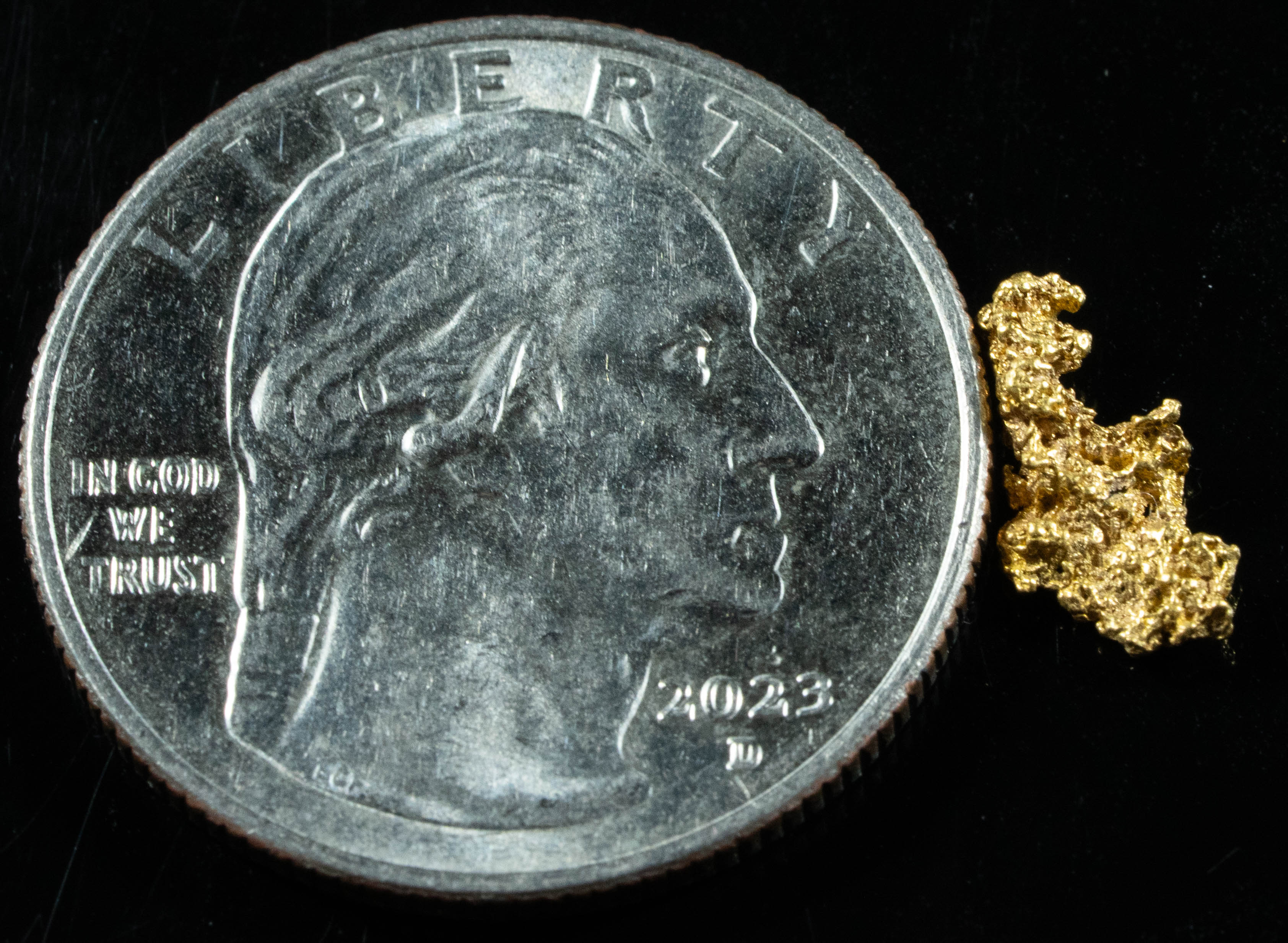 #871 Natural Gold Nugget Australian .38 Grams Genuine