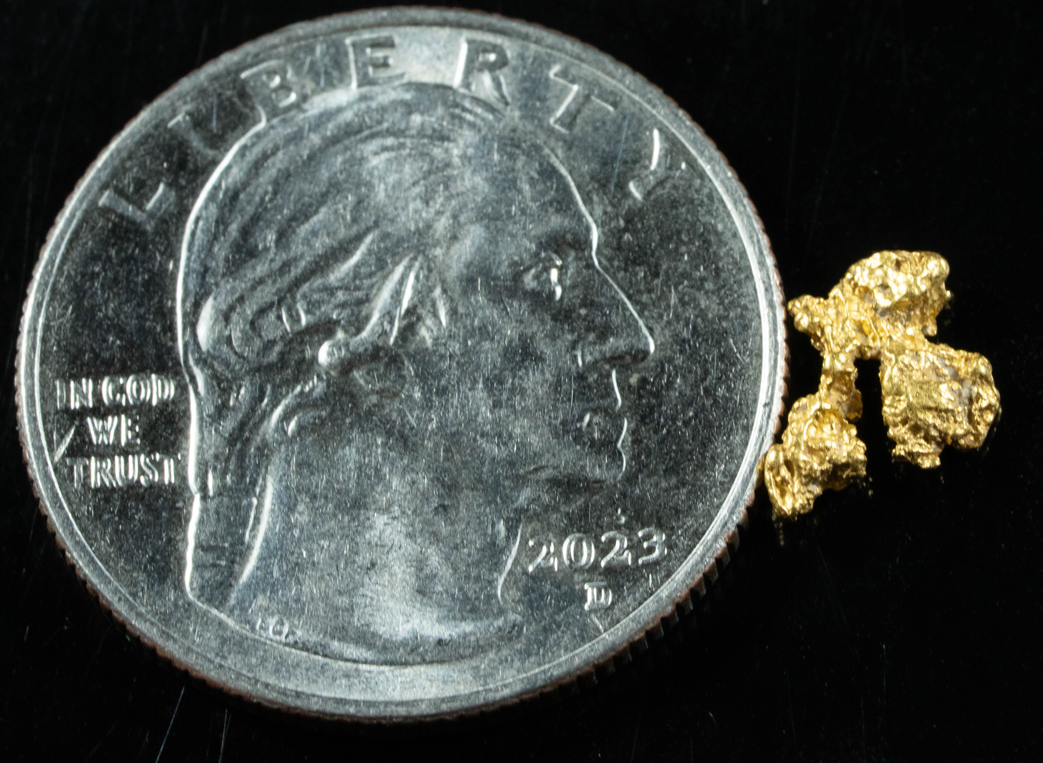 #872 Natural Gold Nugget Australian .44 Grams Genuine