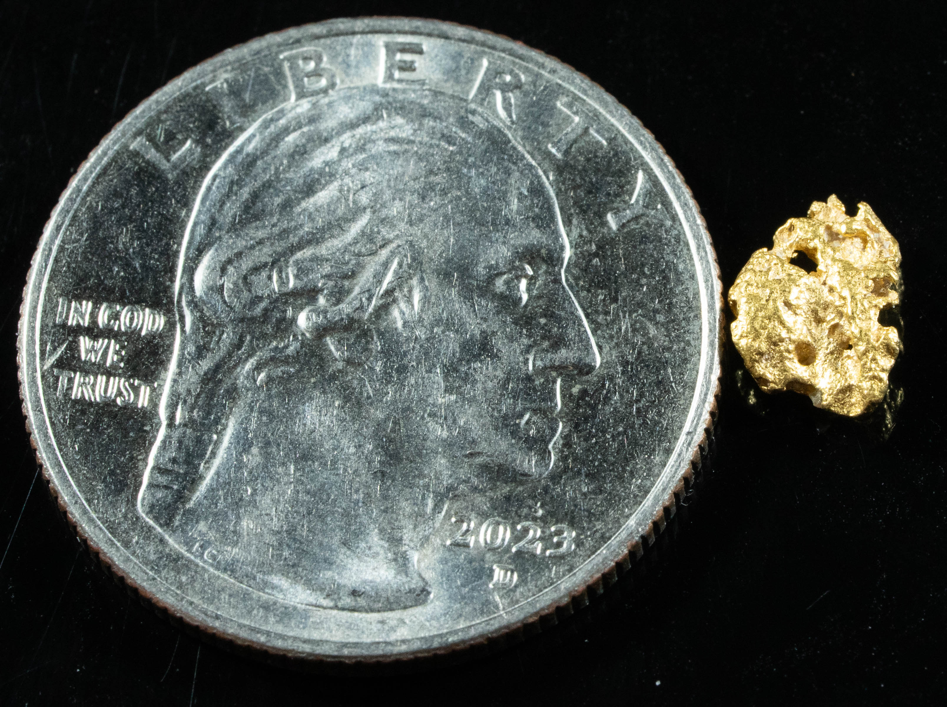 #873 Natural Gold Nugget Australian .62 Grams Genuine