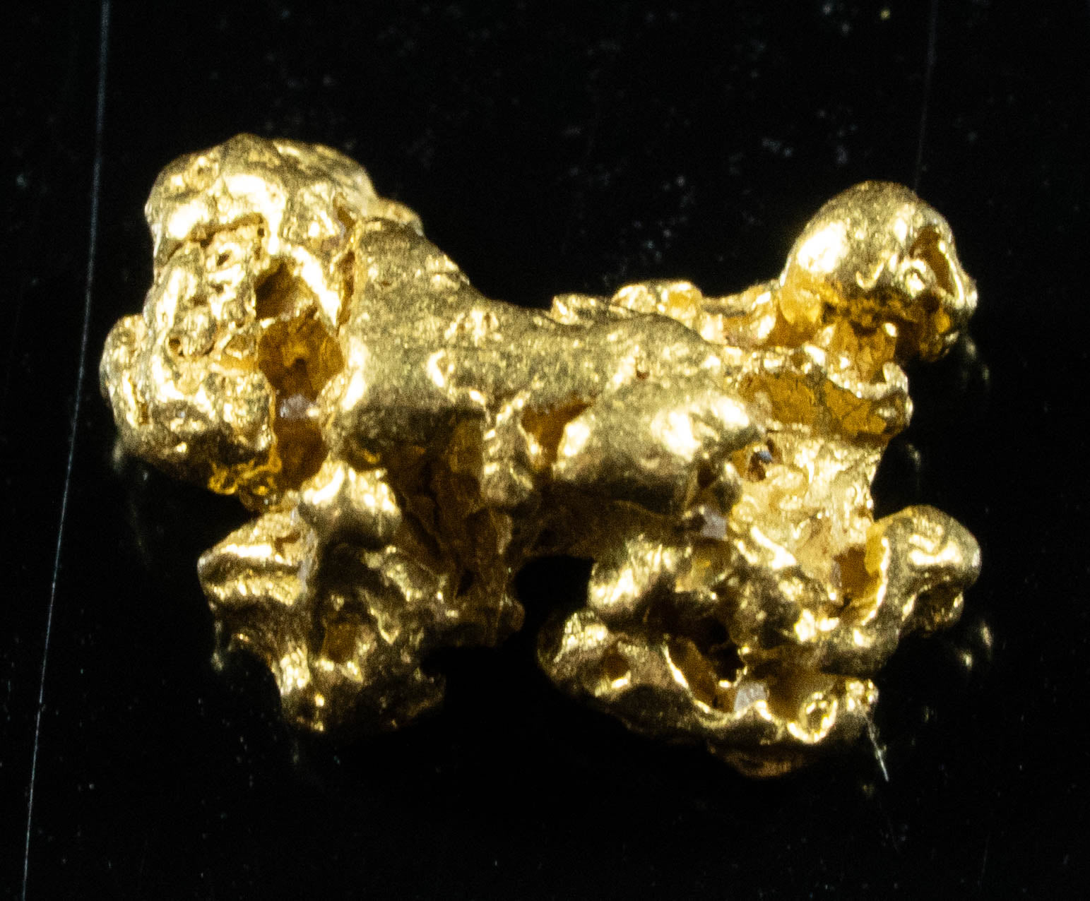 #878 Natural Gold Nugget Australian .77 Grams Genuine