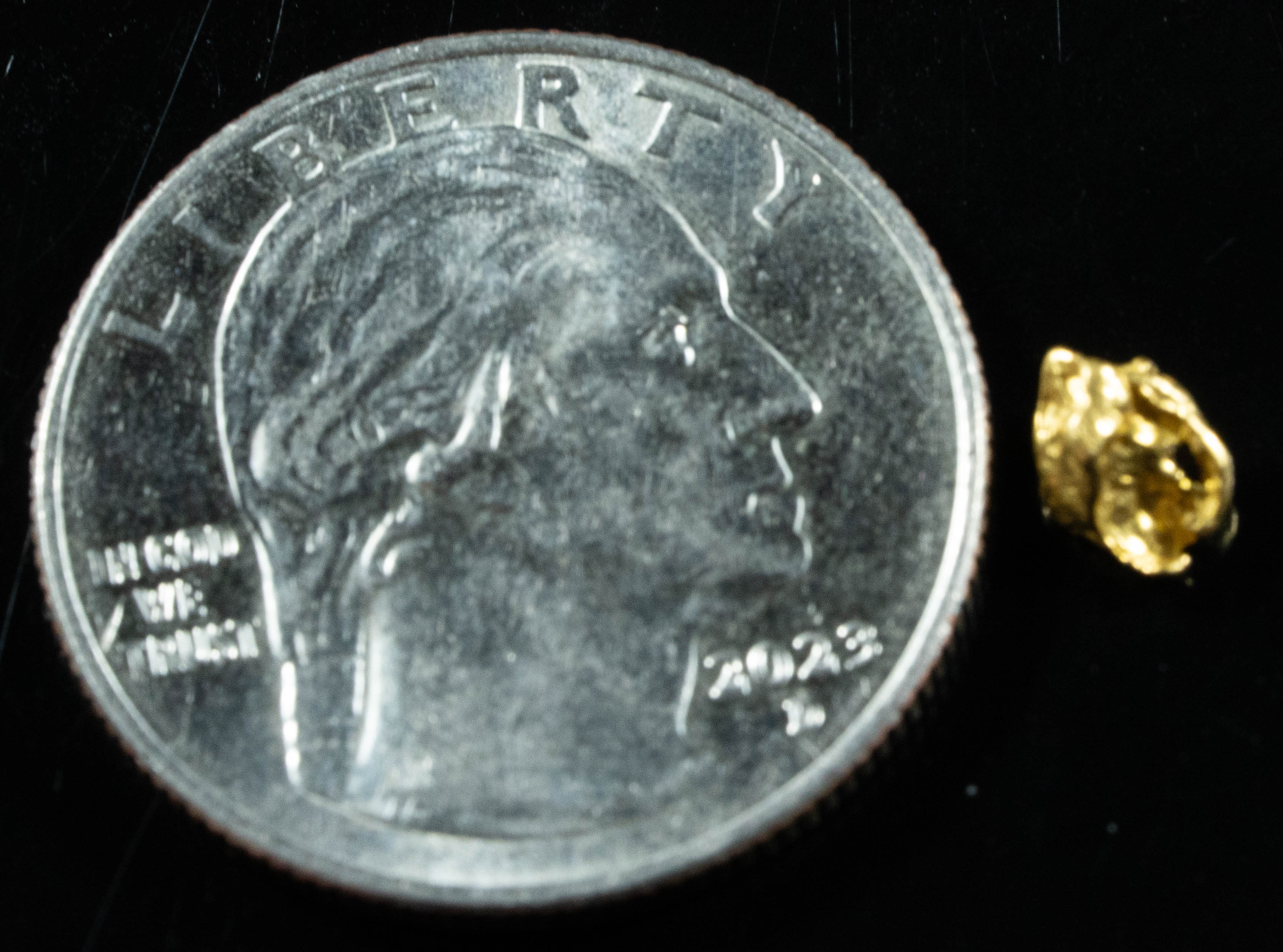 #880 Natural Gold Nugget Australian .43 Grams Genuine
