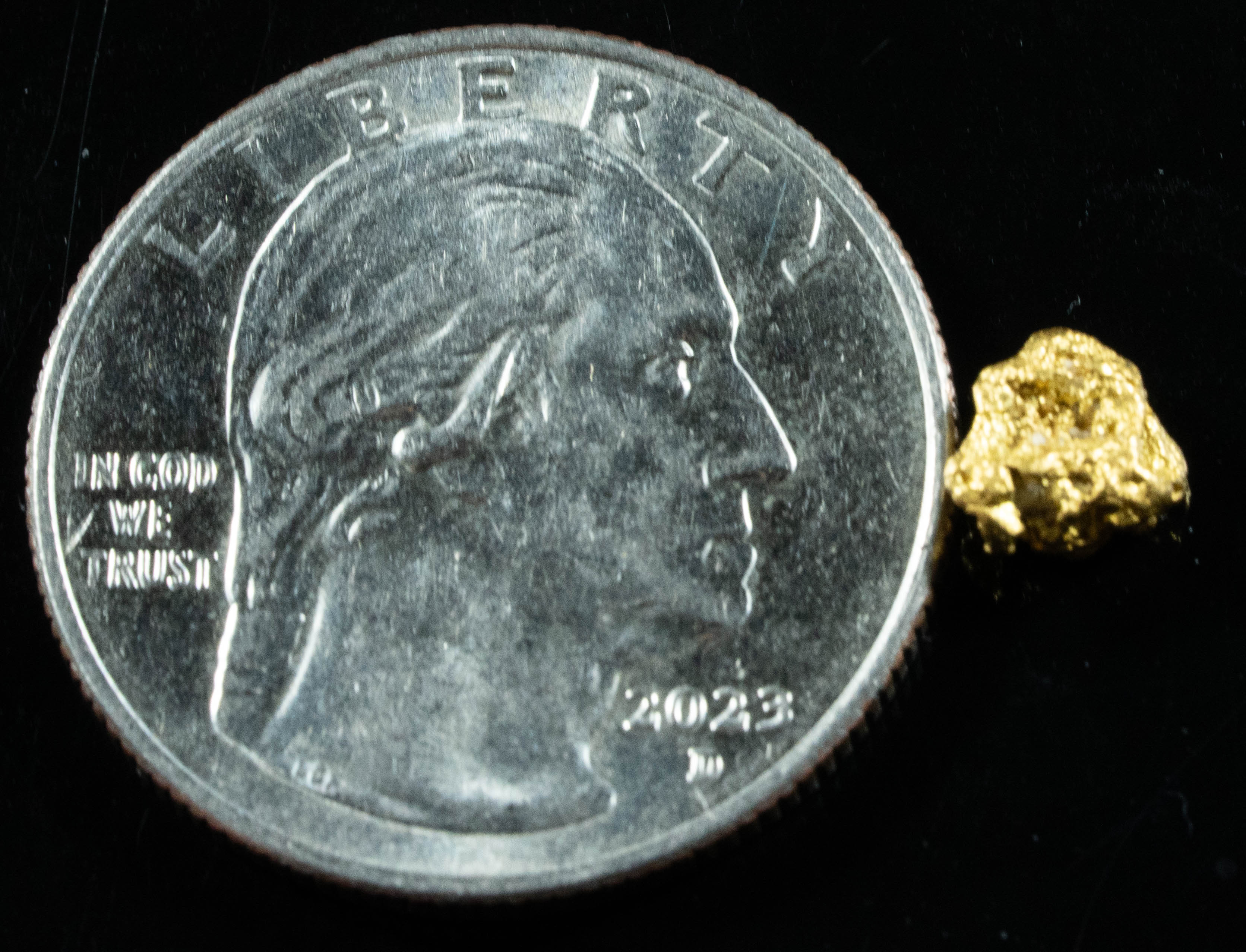 #881 Natural Gold Nugget Australian .58 Grams Genuine