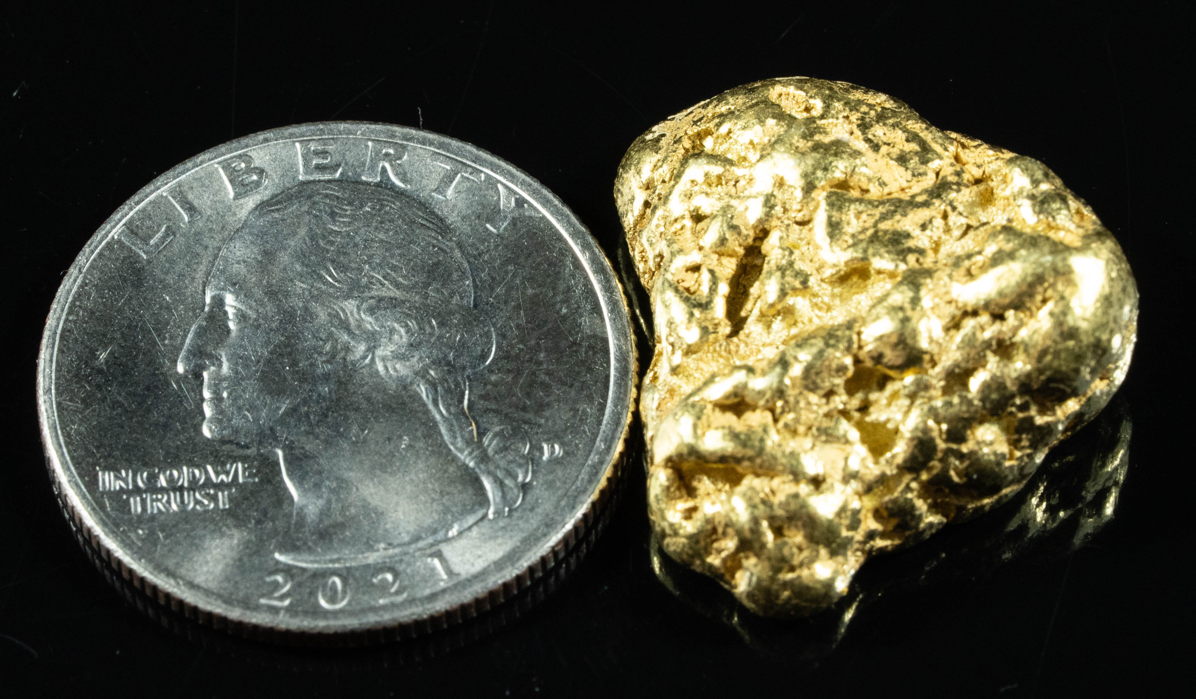 #451 Alaskan BC Natural Gold Nugget 17.69 Grams Genuine
