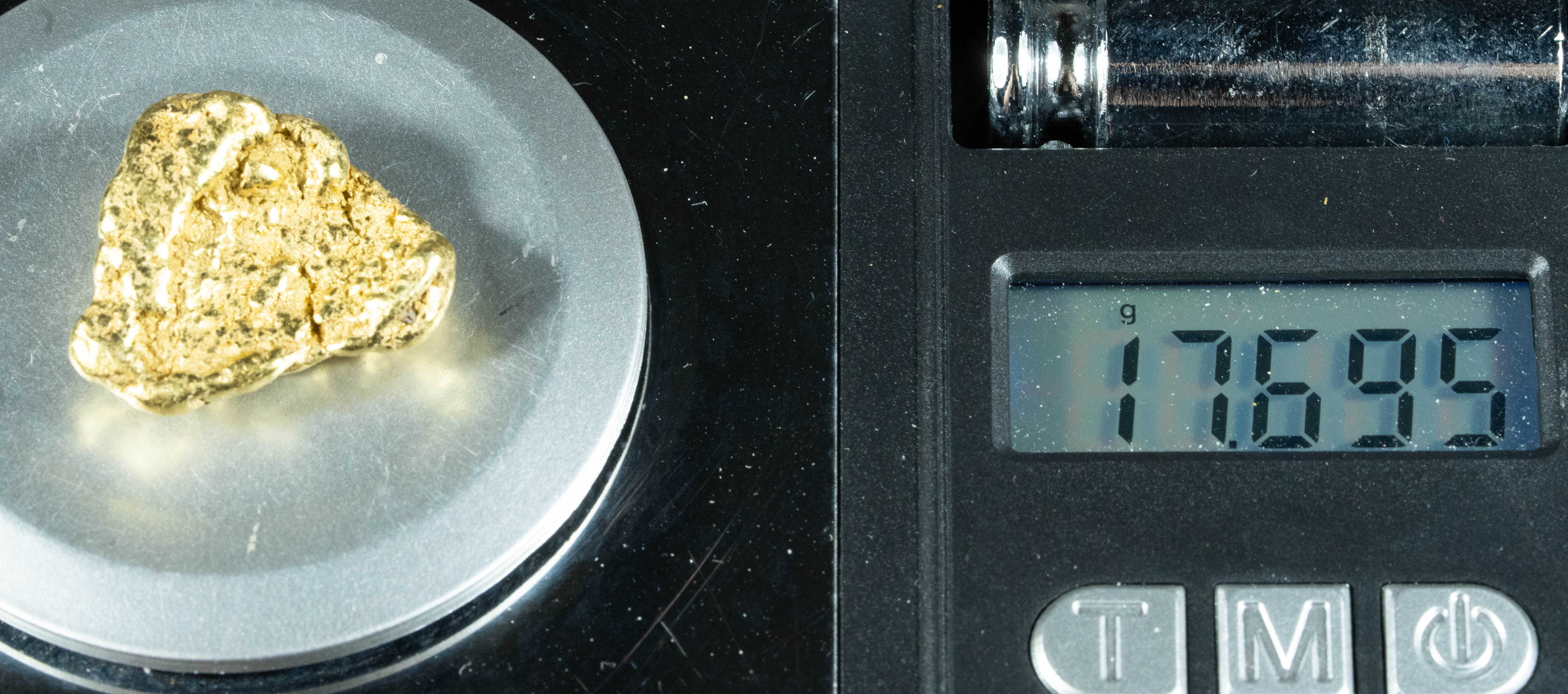 #451 Alaskan BC Natural Gold Nugget 17.69 Grams Genuine