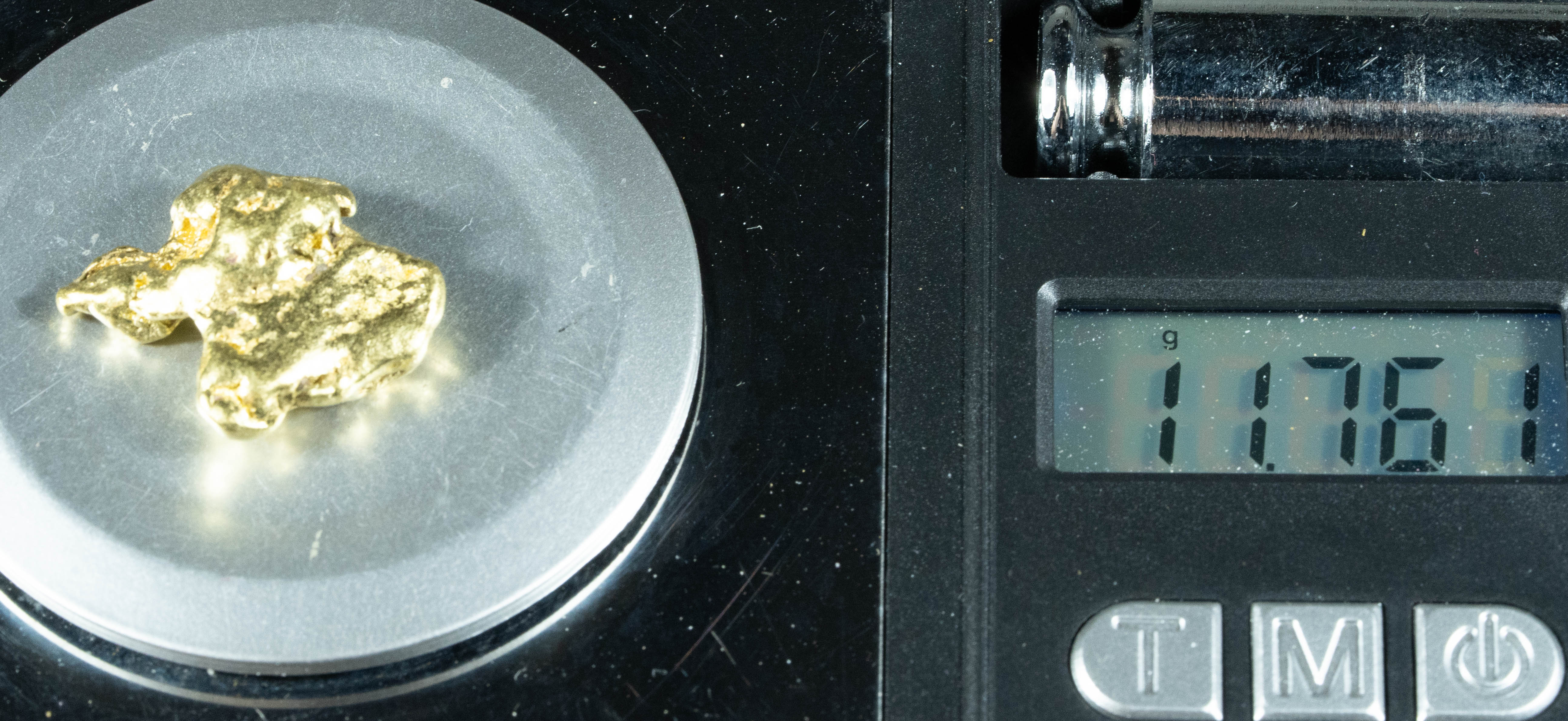 #453 Alaskan BC Natural Gold Nugget 11.76 Grams Genuine