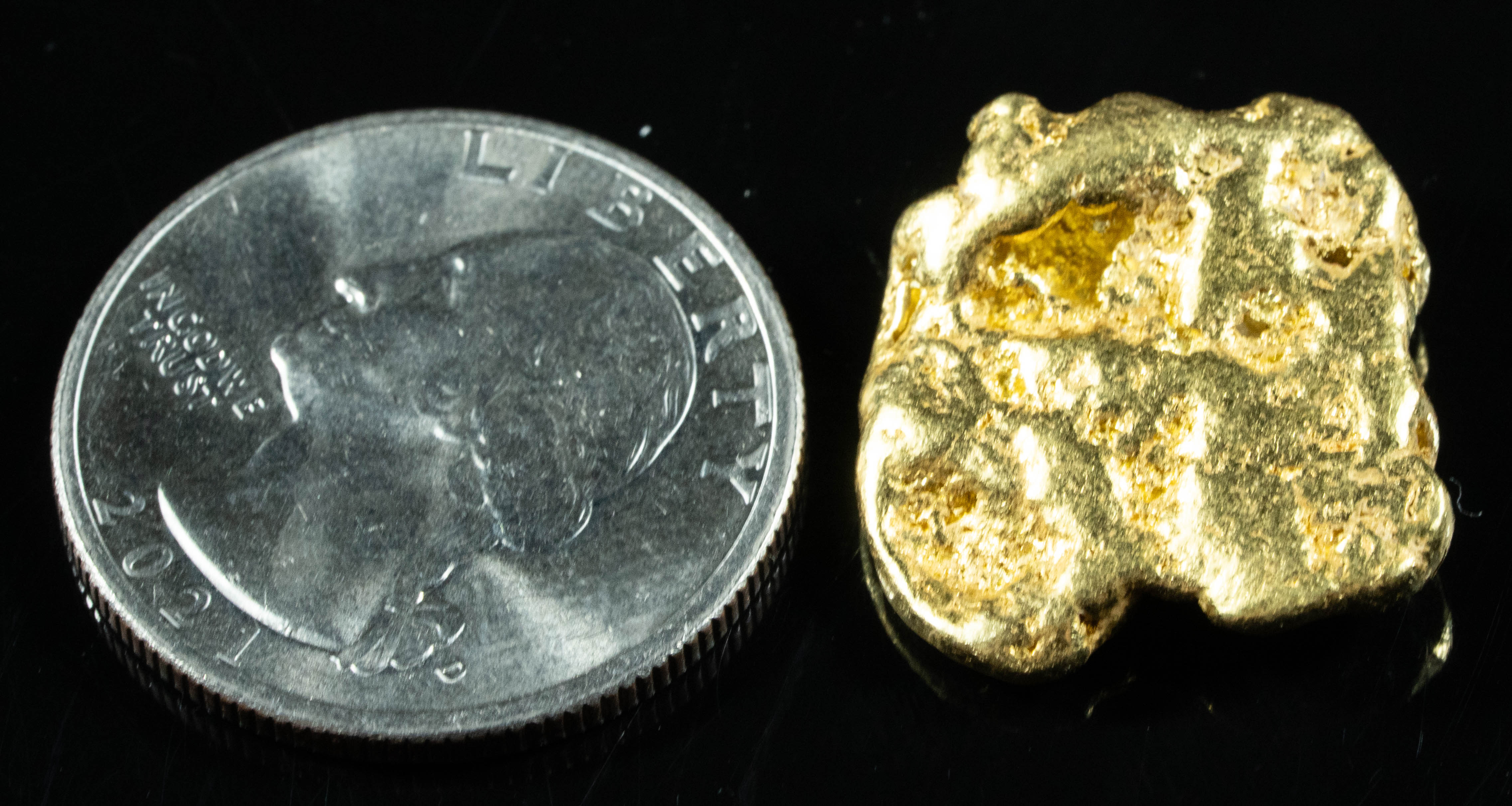 #455 Alaskan BC Natural Gold Nugget 13.61 Grams Genuine